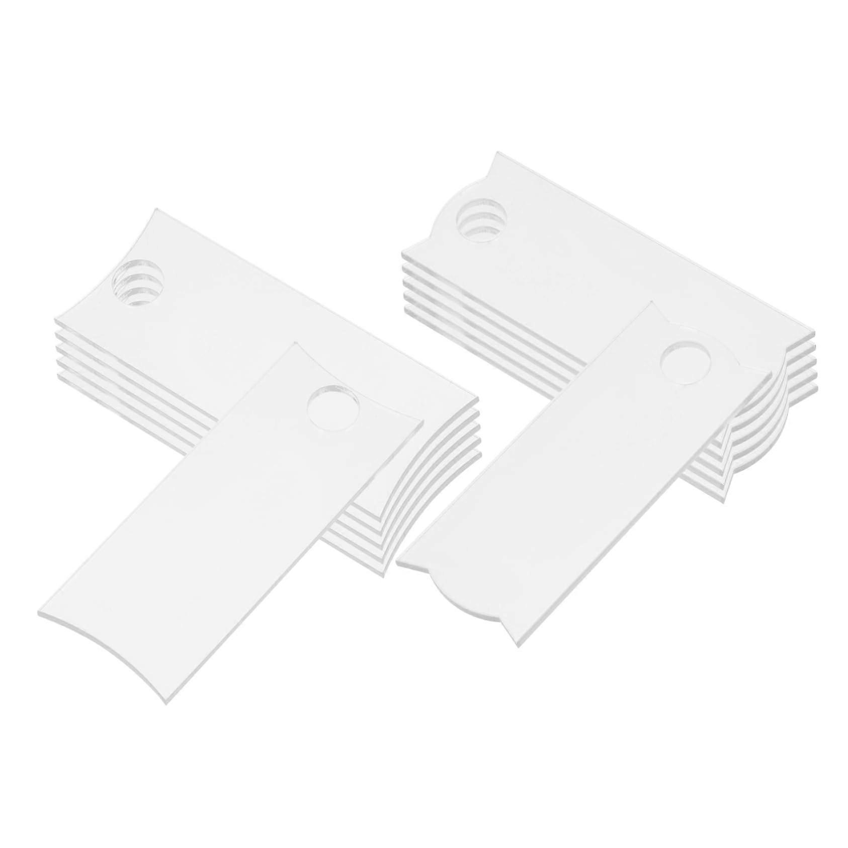 12 pieces acrylic name tags for cups, sublimation, wedding, party, DIY blank labels