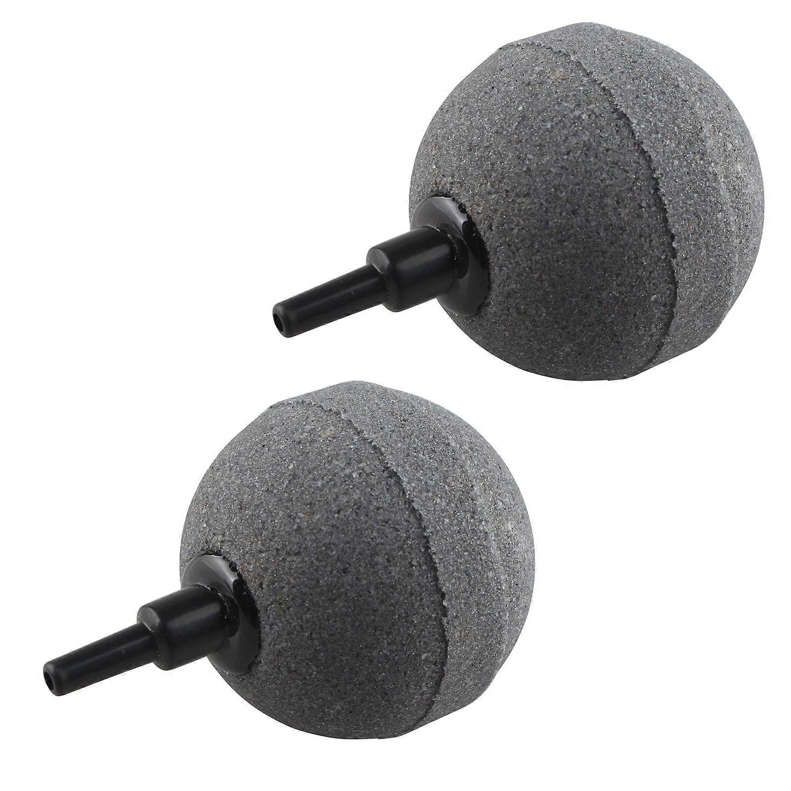 2 x 25 mm Fish Tank Bubble Air Stones Diffuser For Aquarium, Hydroponic Pump, 2-Pack