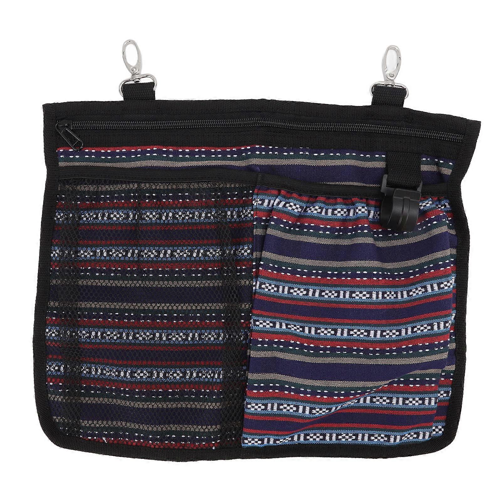 Pet Storage Bag with Spacious Main Compartment, Multiple Mesh Pockets, Removable and Washable Design for Pet Owners