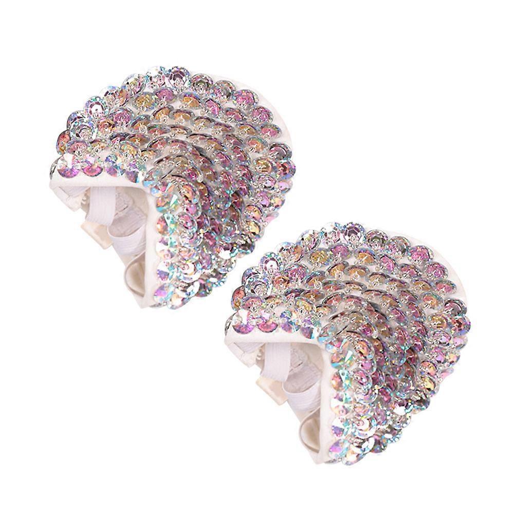Elastic Ballet Half Sole Dance Shoes For Dancers Size L Multi Portable 1 Pair