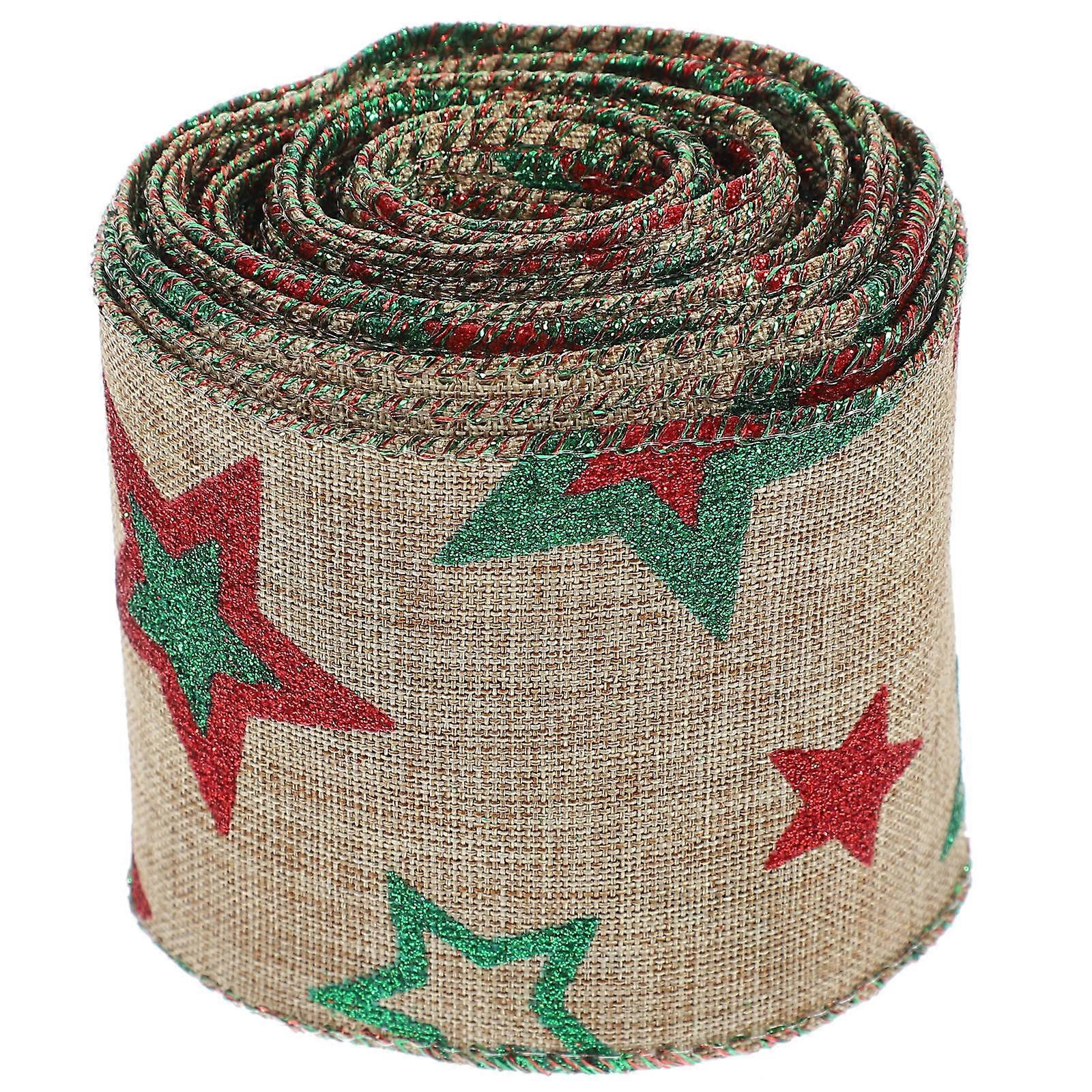 Christmas Ribbon for Crafts   Soft Cloth Material for DIY Art, Wrapping, Home Decor & Xmas Knot Making