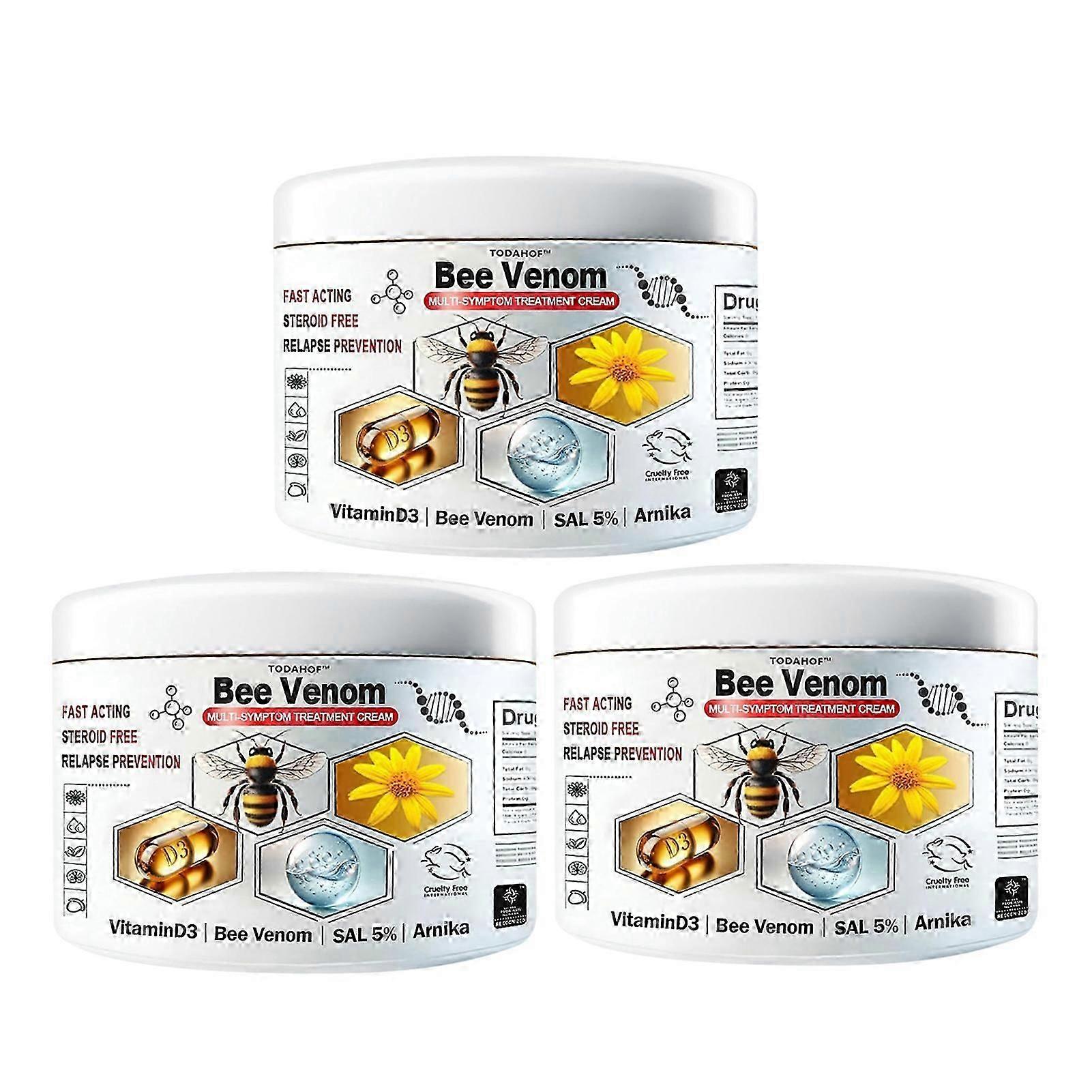 Psoriasis cream to relieve itching and redness with bee venom