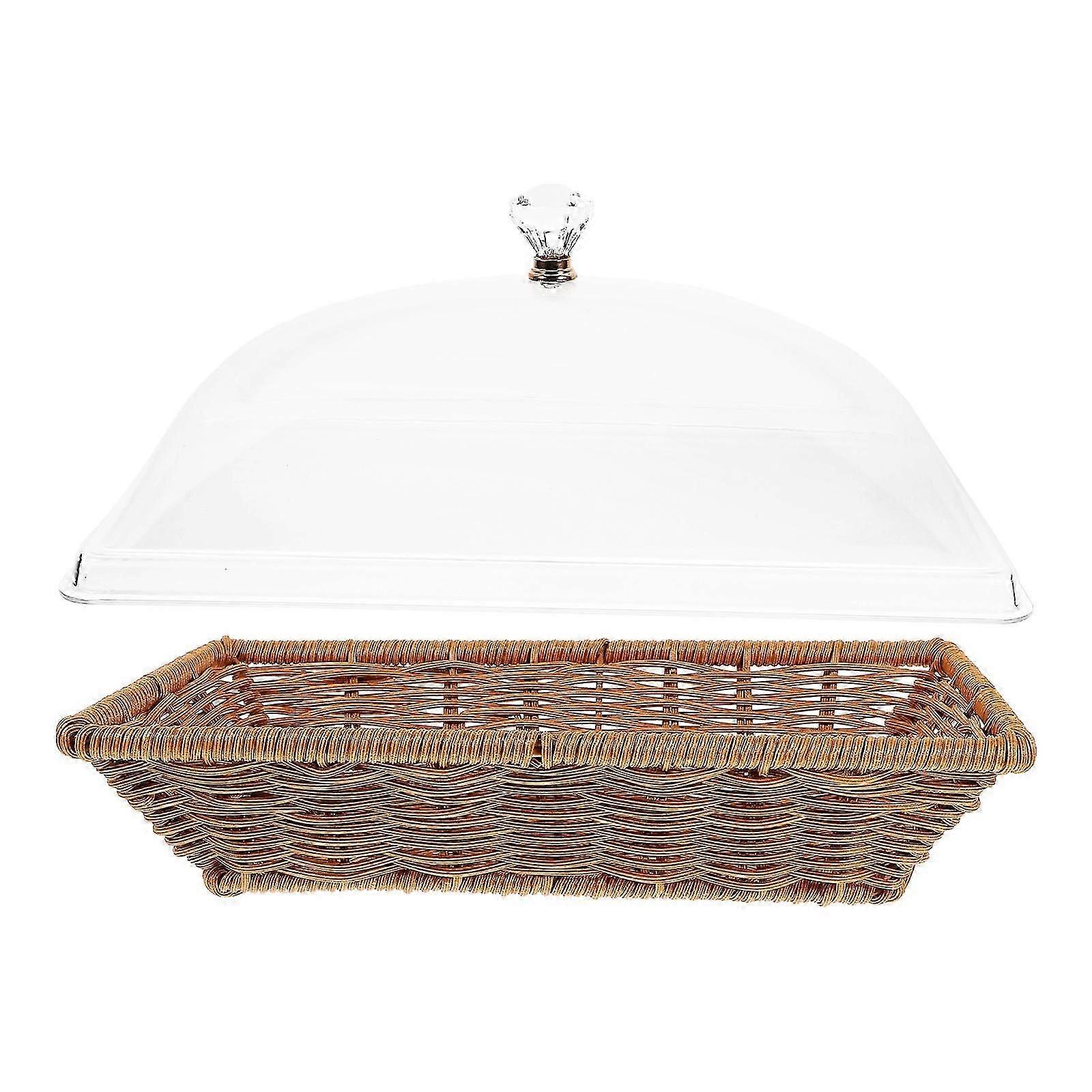 سلة طعام مقلي بغطاء لحفظ طعام المطعم 1 مجموعة