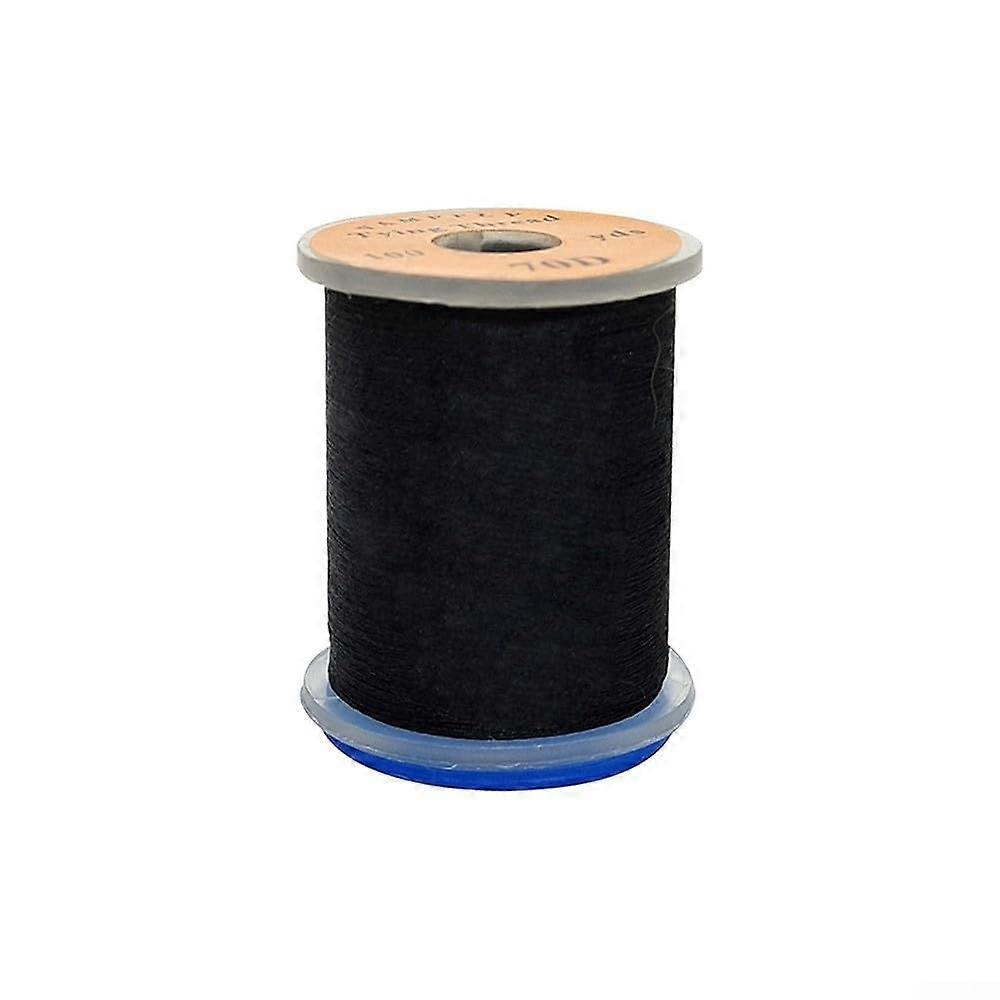 Nylon for fly tying, 70D fluorescent, 100 m length for DIY fishing hooks (Black)