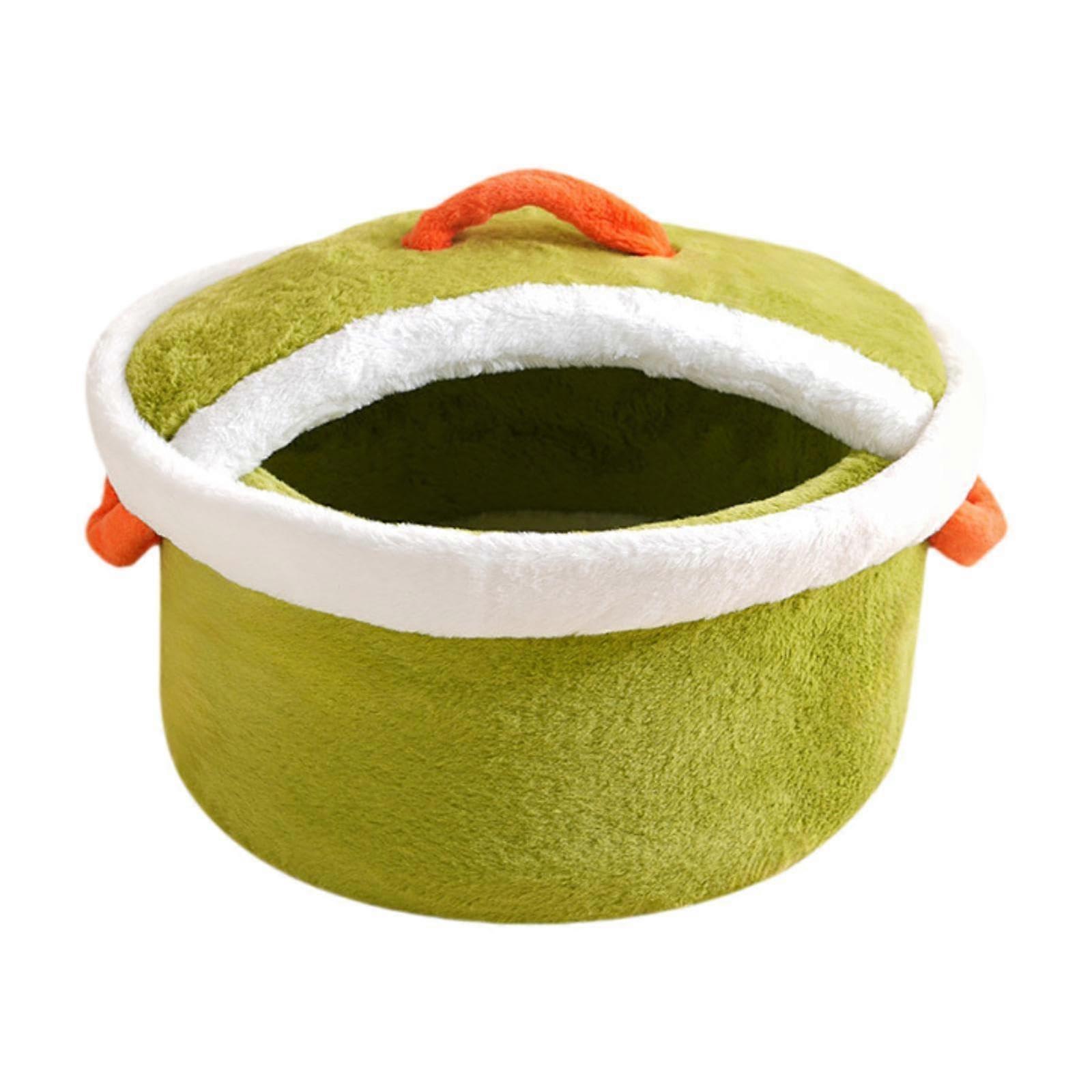 Plush cat bed, warm cave nest, pet bed for small dogs, plush tent for kittens and small dogs, L