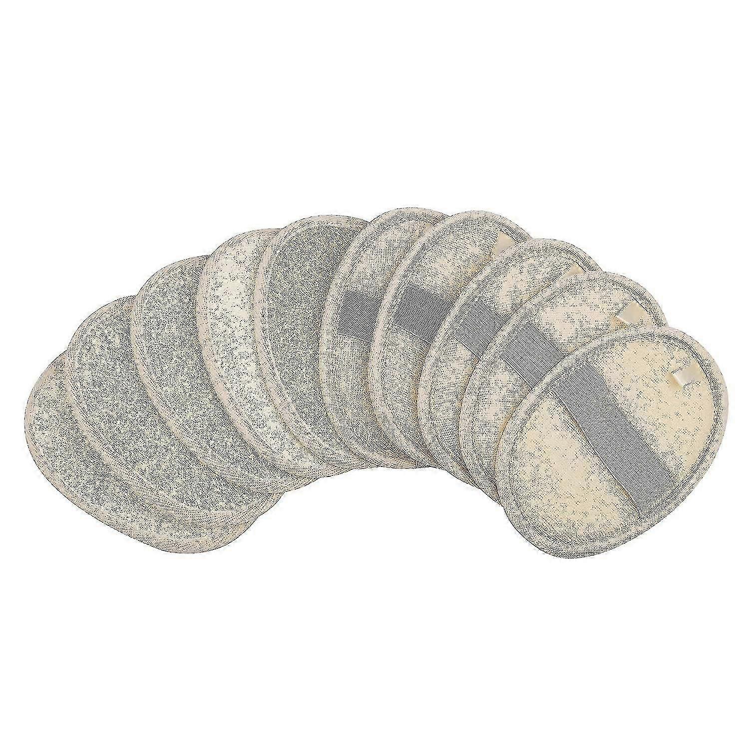 Natural Exfoliating Loofah Sponge Pad - Large 4x5.7" with Terry Cloth for Smooth