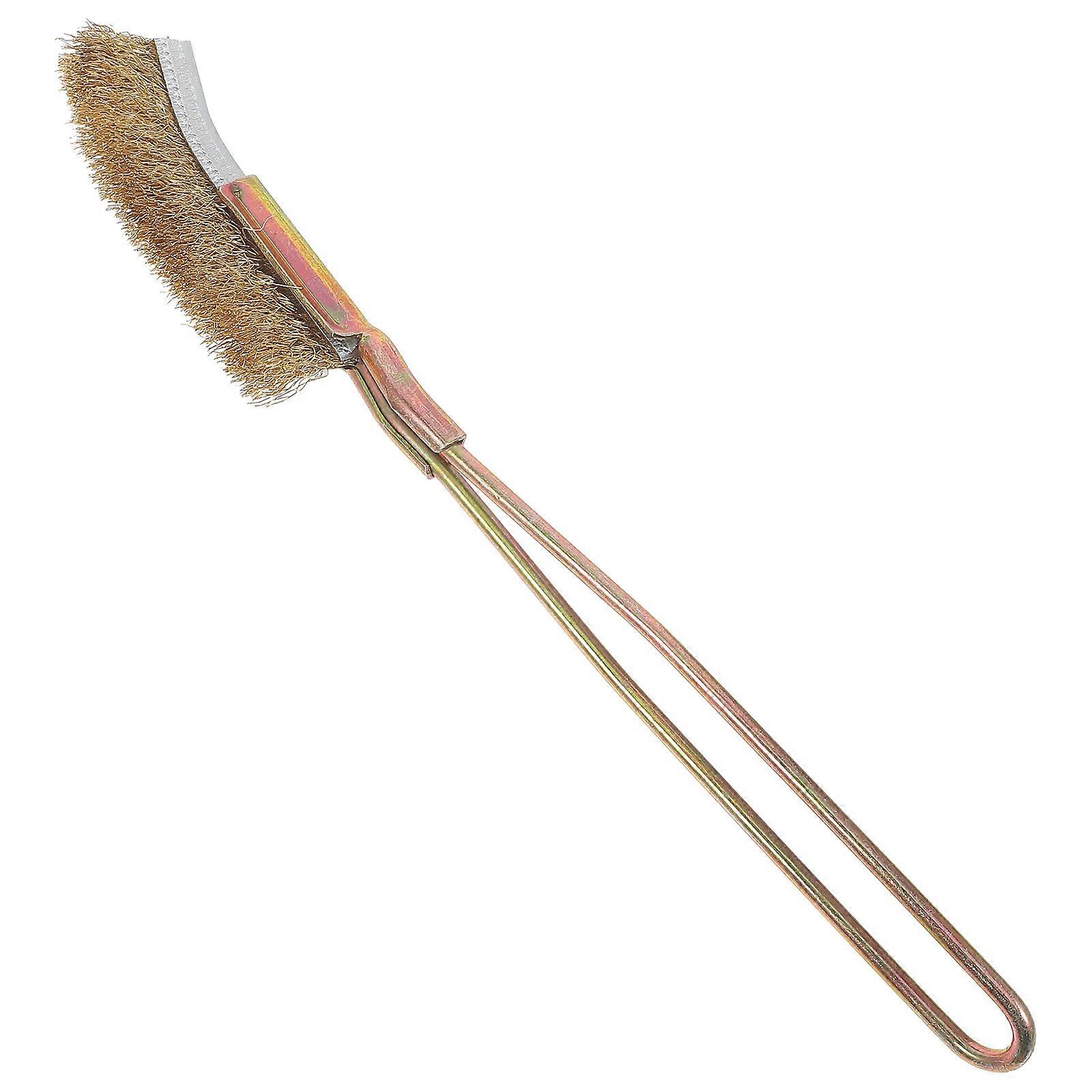 Stainless Steel Elbow Grill Brush for Home Use Silver Small Size