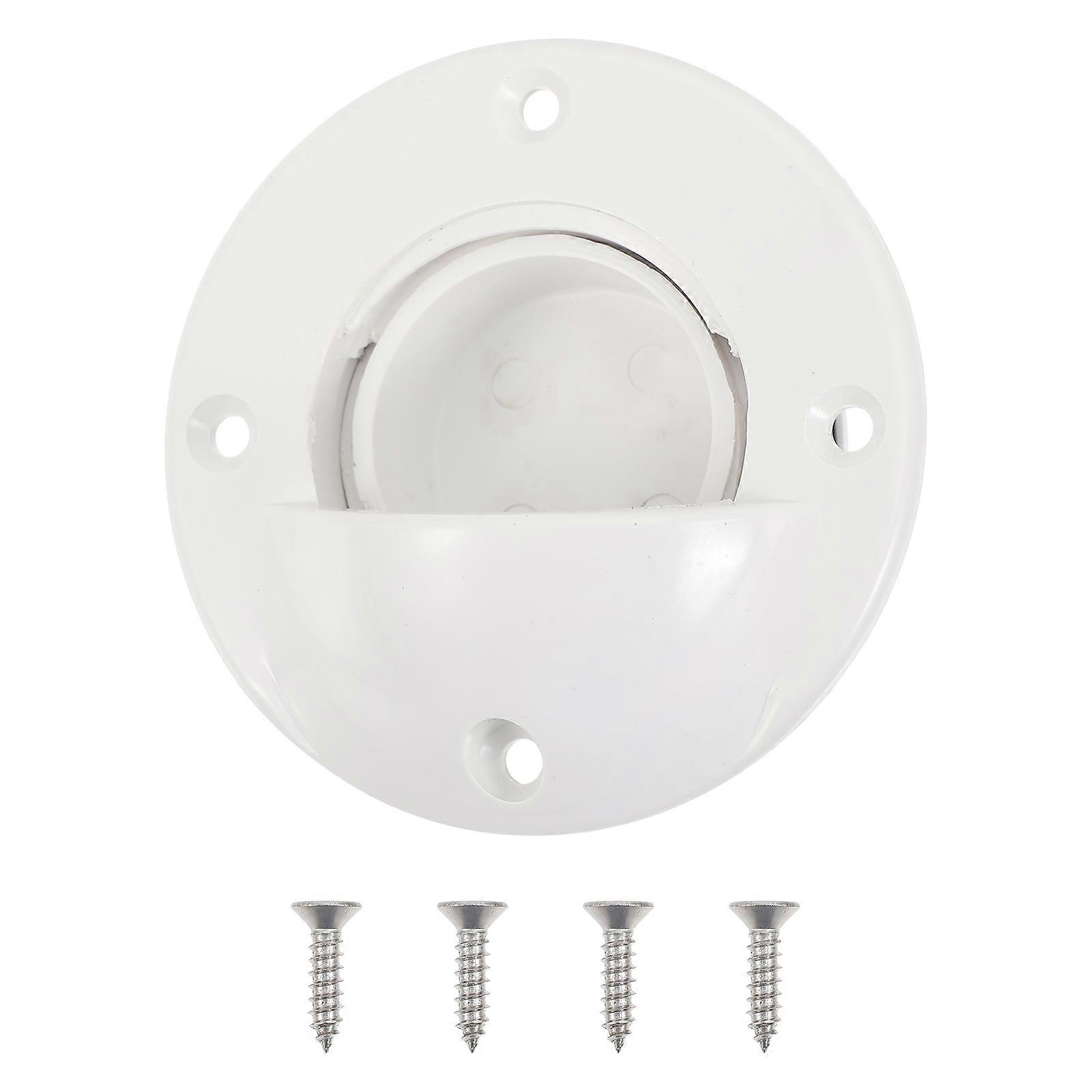 Boat Hull Drain 1 Set Durable Boat Transom Drain Plug Ideal For Canoeing Kayaking And Boating 3.5×3.5×2.4in White ABS Material