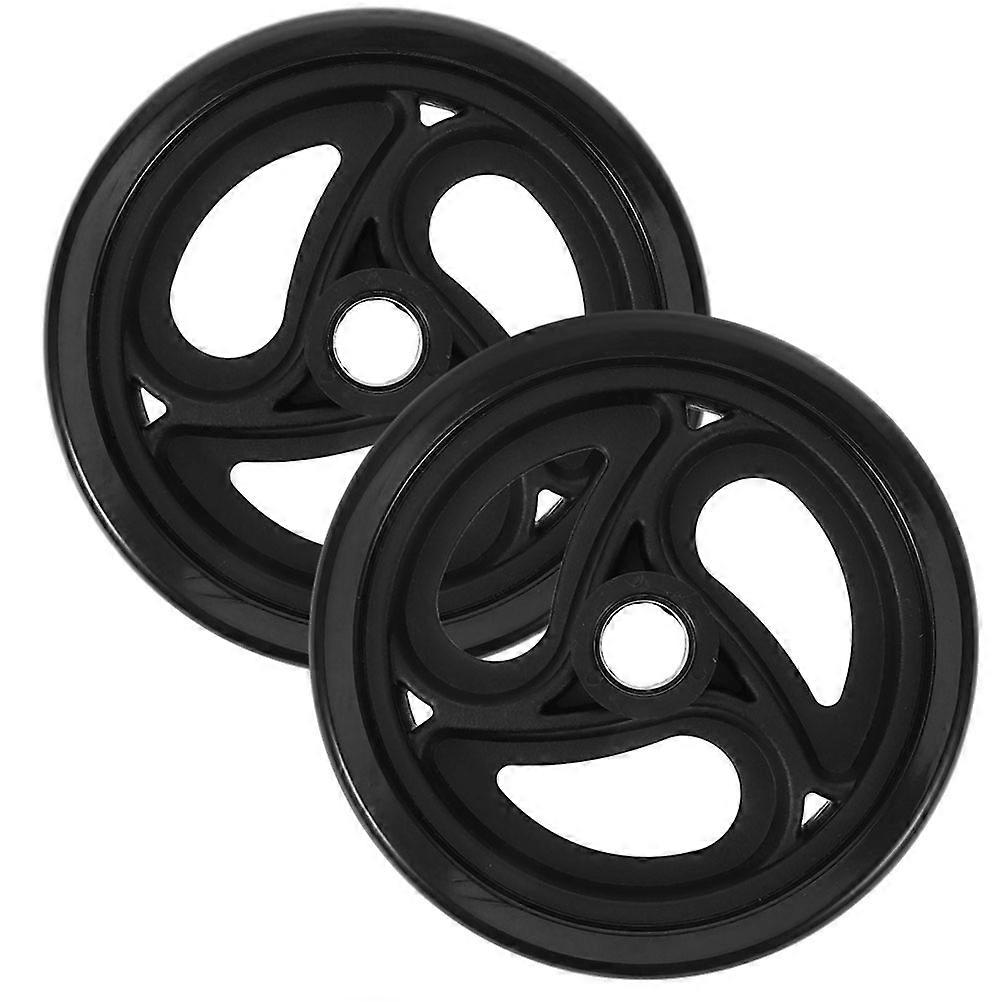Heavy Duty Shopping Cart Wheels 2pcs Durable, Easy Install Wheelchair Casters for Trolleys Mobility, Sleek Design for Quiet Rolling
