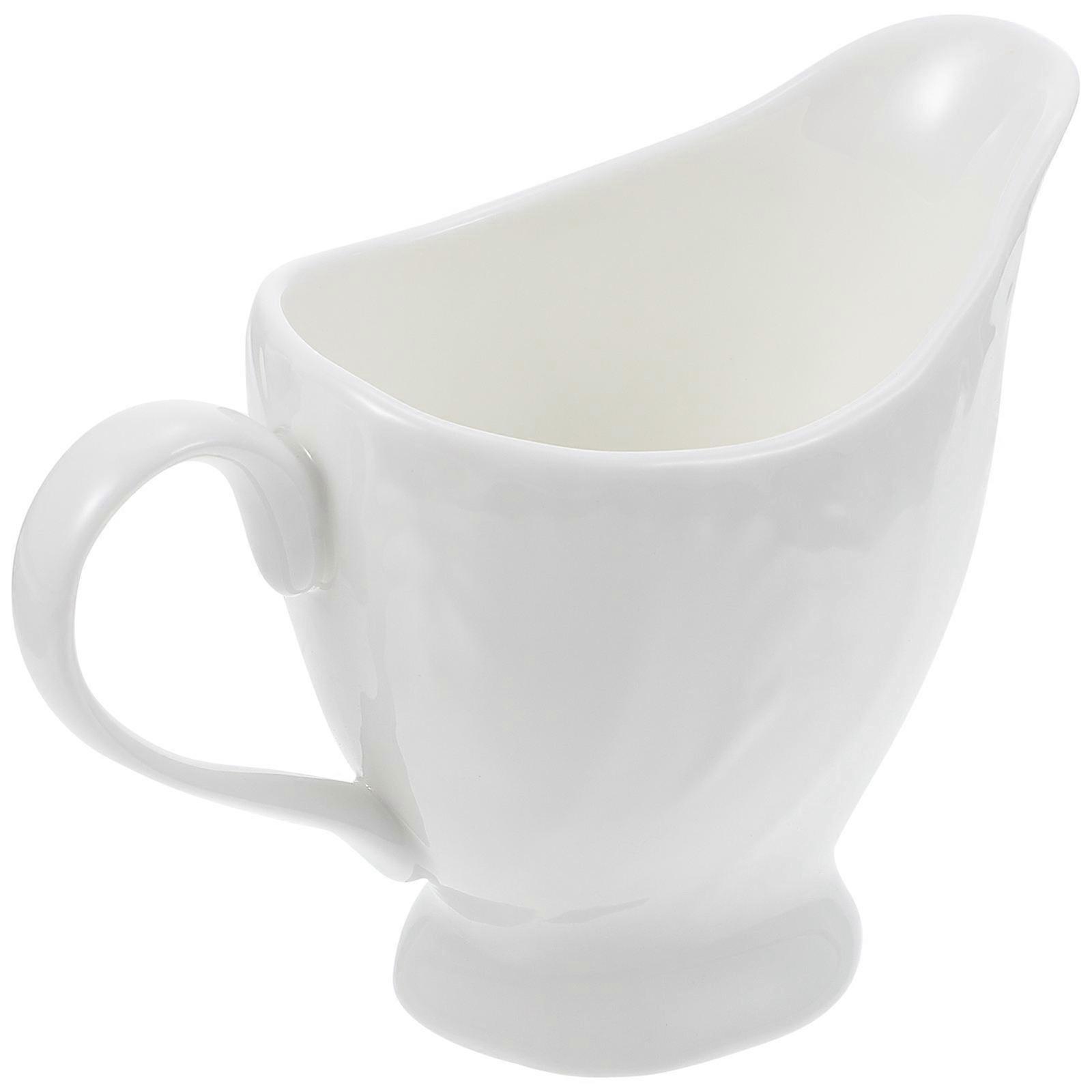Ceramic Pitcher Creative Milk Jug Storing Coffee Handle Design For Home 1Pcs