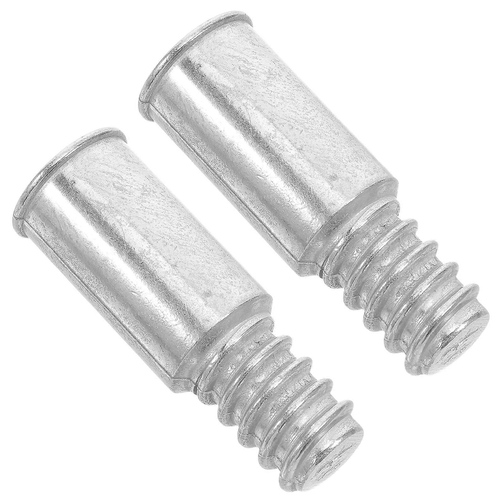 Broom Pole End Replacement 2Pcs Metal Tips For Commercial Cleaning Enhanced Cleaning Efficiency