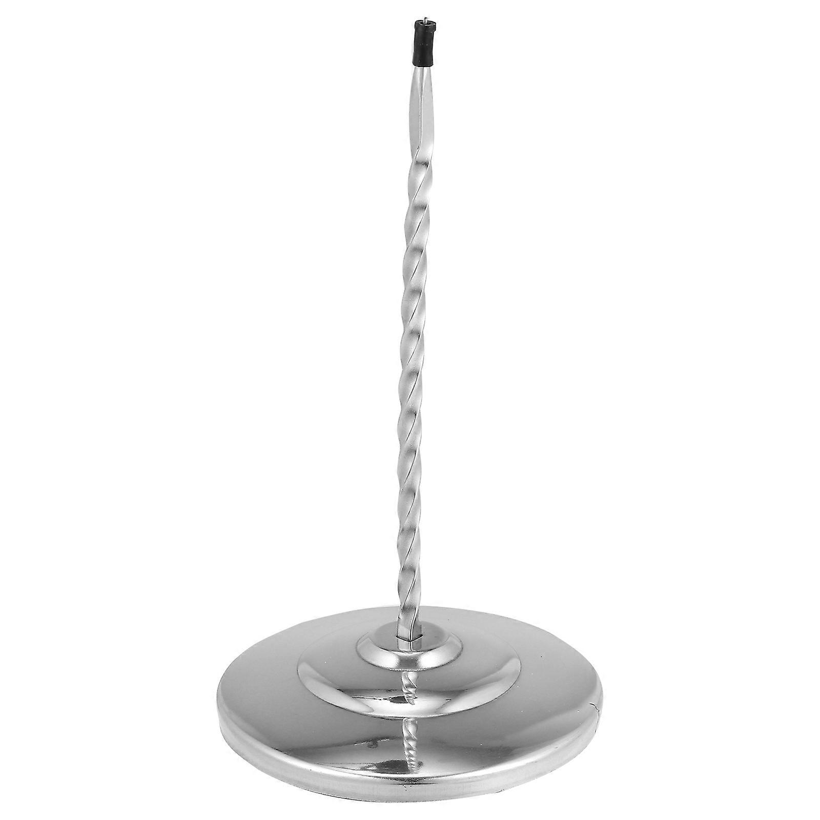 Ticket Stabber For Restaurant Use With Silver Finish And Round Base Functionality 1Pack