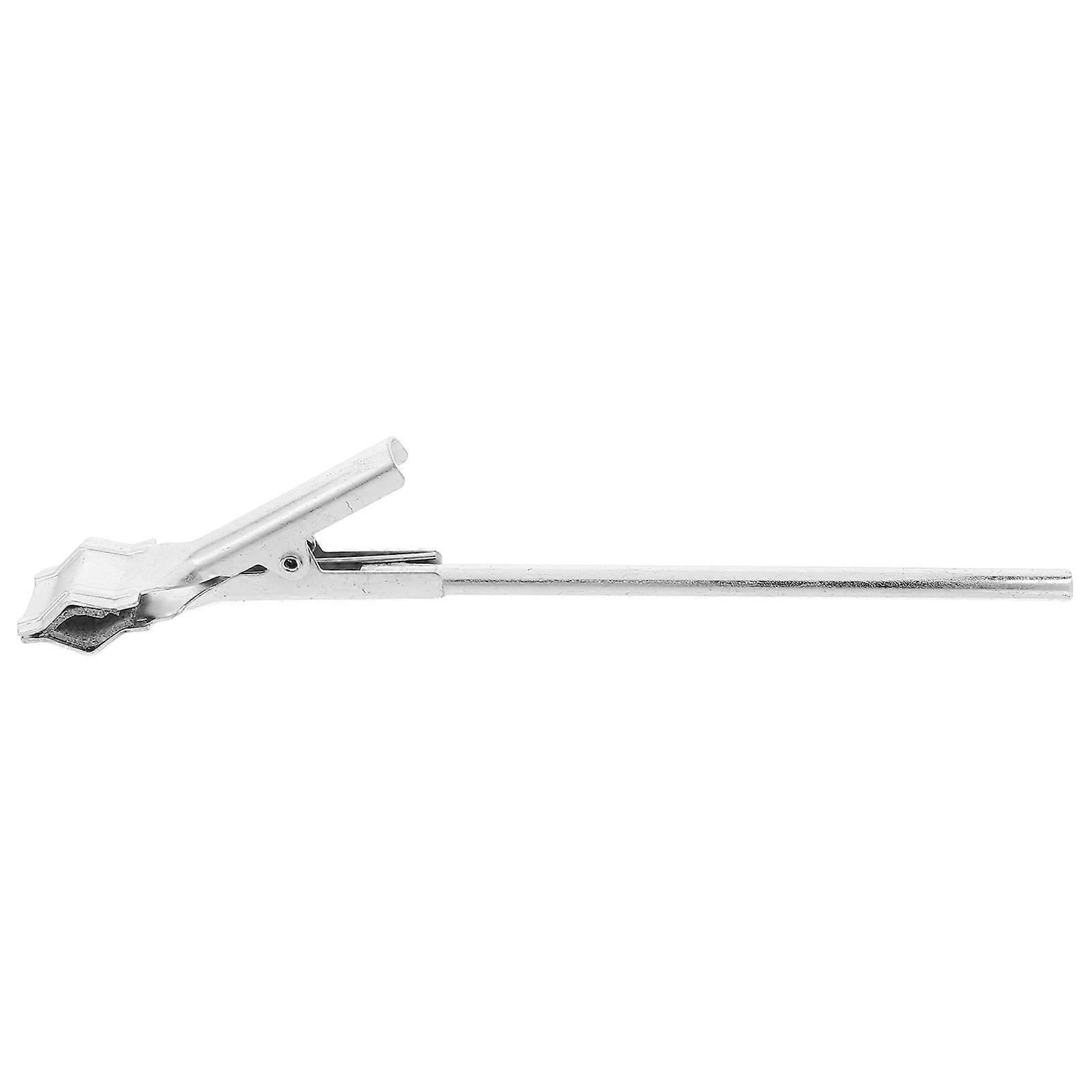 Versatile Lab Clamp Adjustable Holder For School Labs Test Tubes Beakers Silver Iron 1Pcs