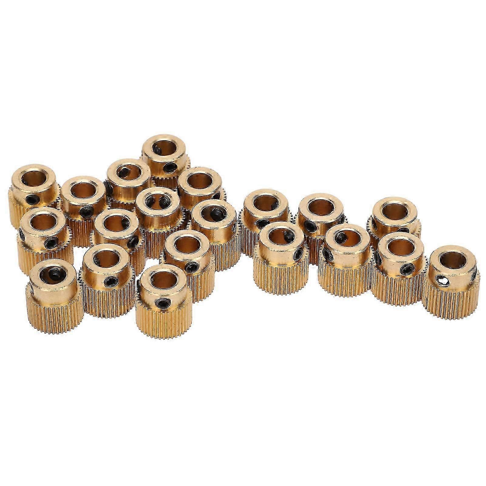 40 tänder mässing drivhjul för 3D-skrivare - 20st gul 11mm x 11mm-yvan