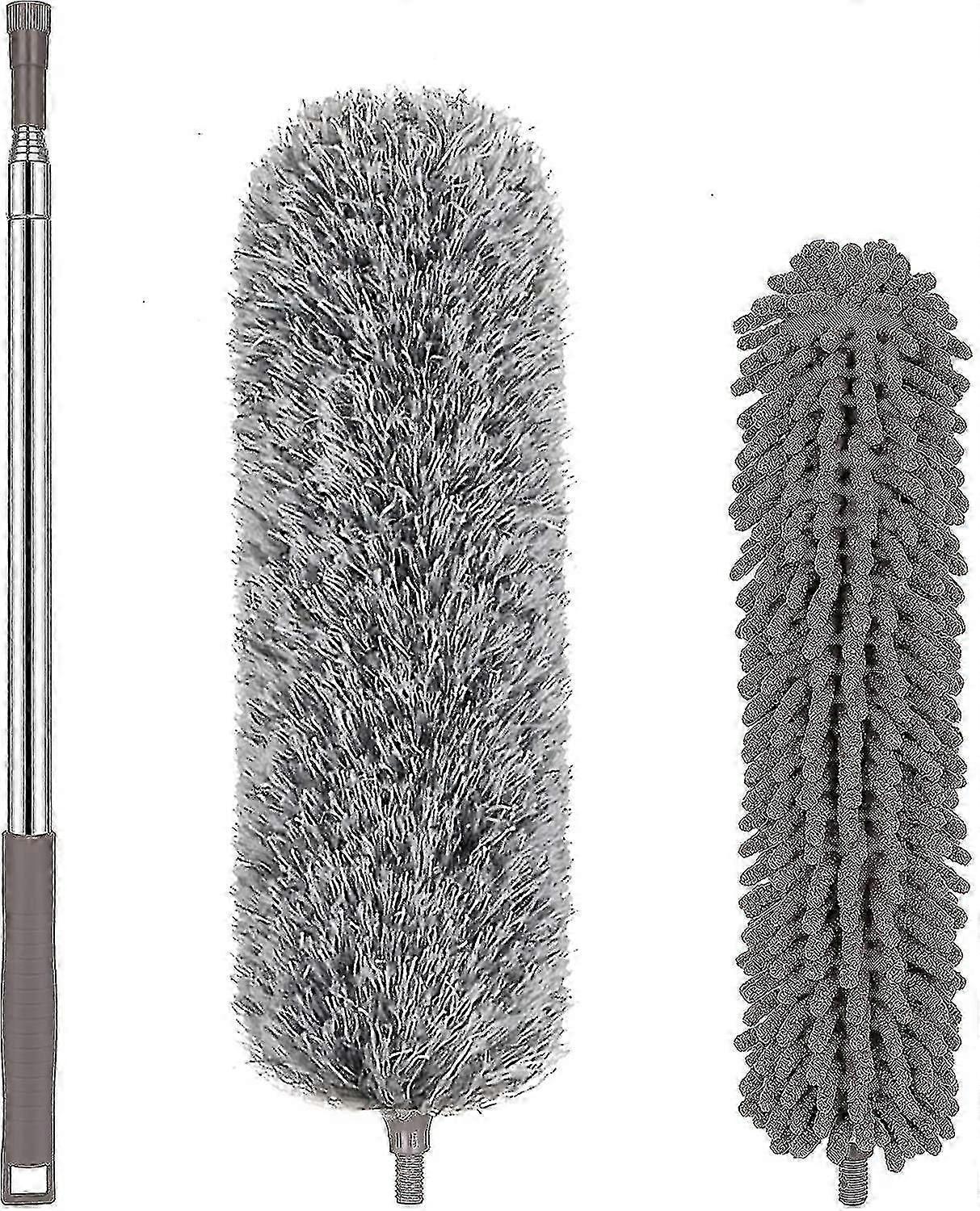 Retractable Microfiber Duster 30-100 Inch Washable for Ceiling Fan Cleaning