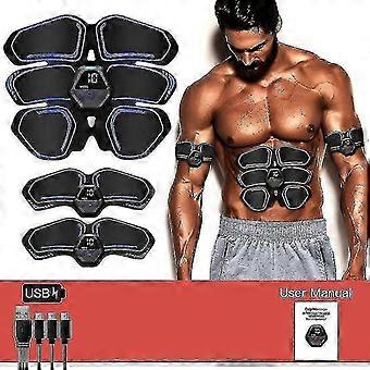 Ems Abdomen Stimulator Muscle Toner Abdominal Toning Belt Workouts Portable Training Home Office Fitness Equipment