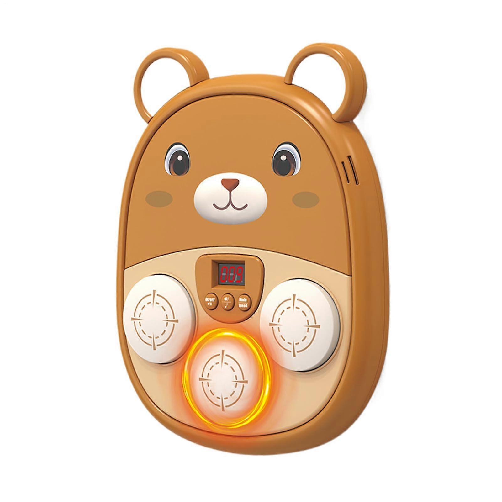 Bear Music Punching Device Rechargeable LED Target Music Boxing Board