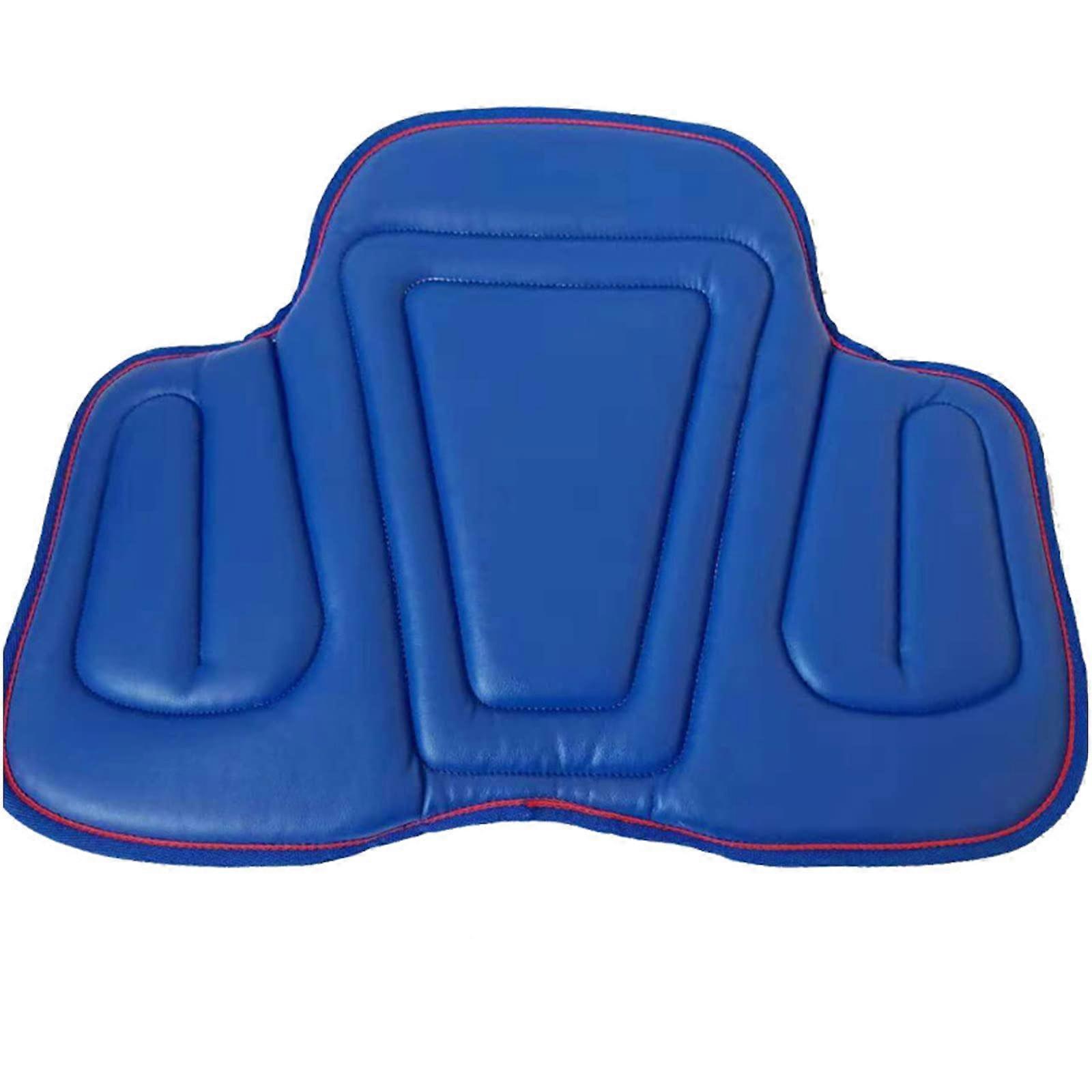Soft Riding Saddle Pads PU Leather Memory Foam Filling Wear-Resistant Shockproof Blue For Riding Gear