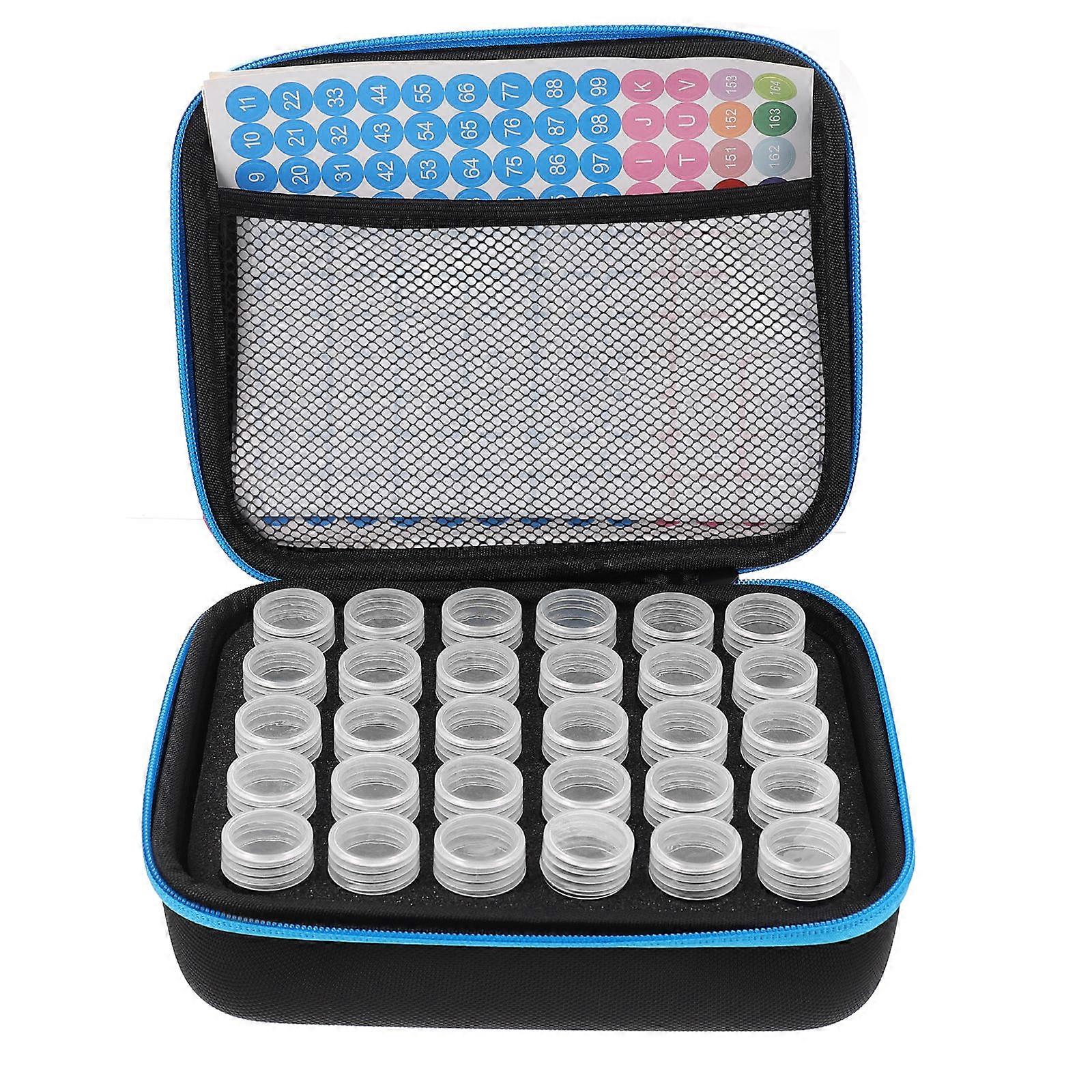 Bead Storage Case Set Diamond Storage Containers Crafting Accessory Holder Made Of Reliable Blue Durable Materials 1 Set