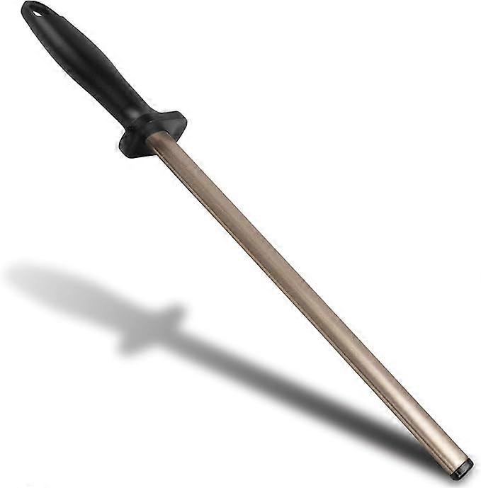 Diamond-Coated Sharpening Steel - 25cm Blade Knife Sharpener with Hanging Loop, Kitchen/Home Use