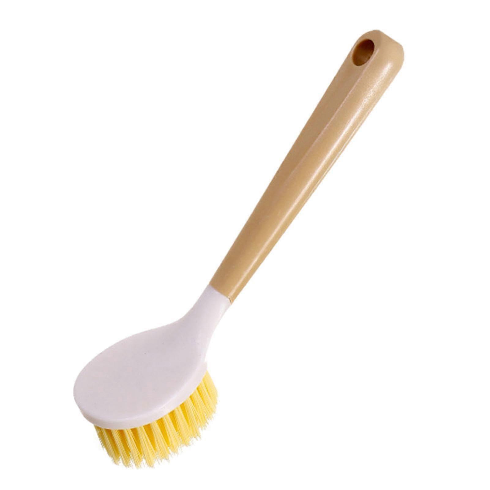 Pot Brush for Cleaning Pots and Ovens, Non-Greasy Scrubber with Handle, Durable Household Brush for Taps and Dishes