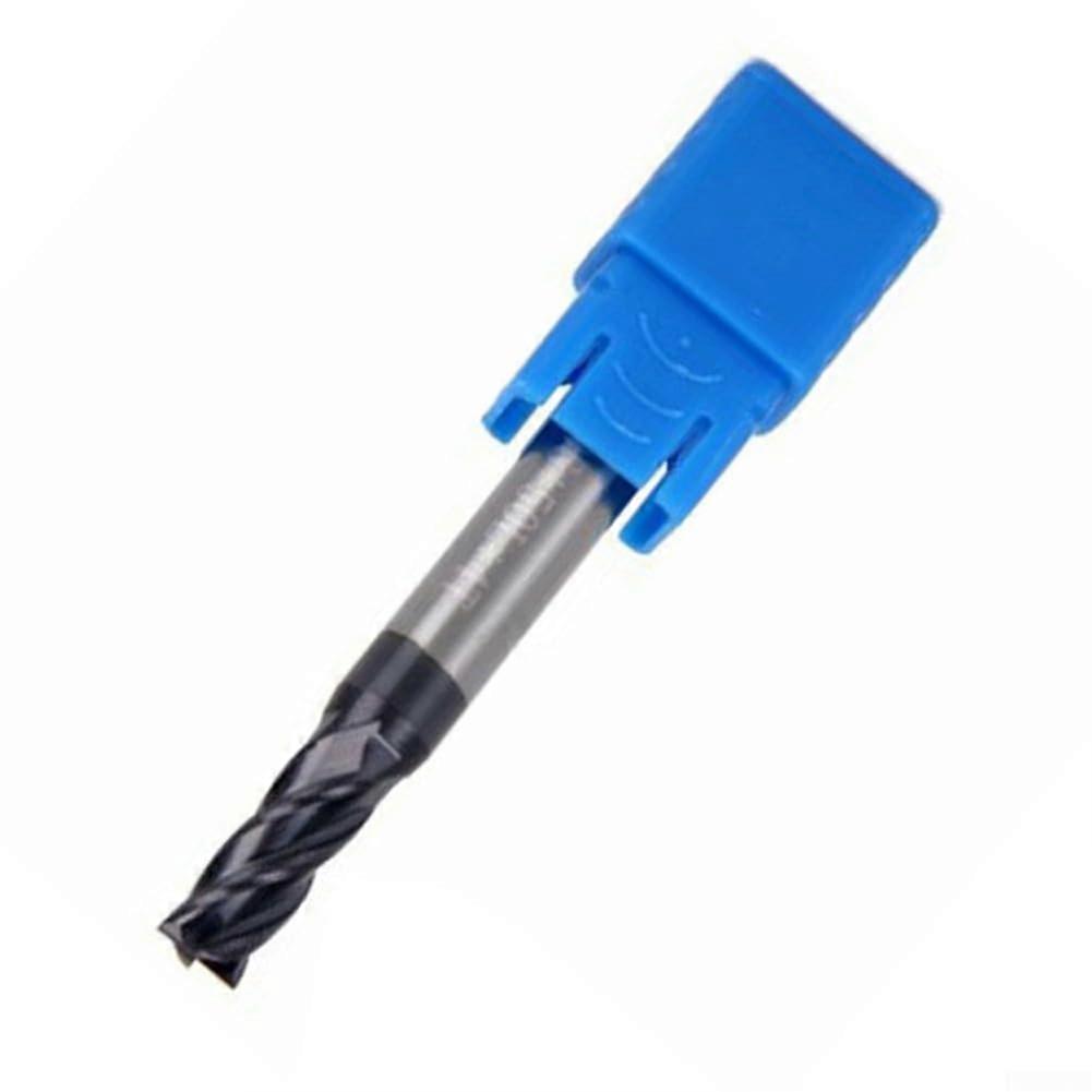 Solid Carbide End Mill 4 Teeth AlTiN Coated for Metal Finishing and Roughing Applications, 1/2 Inch Diameter