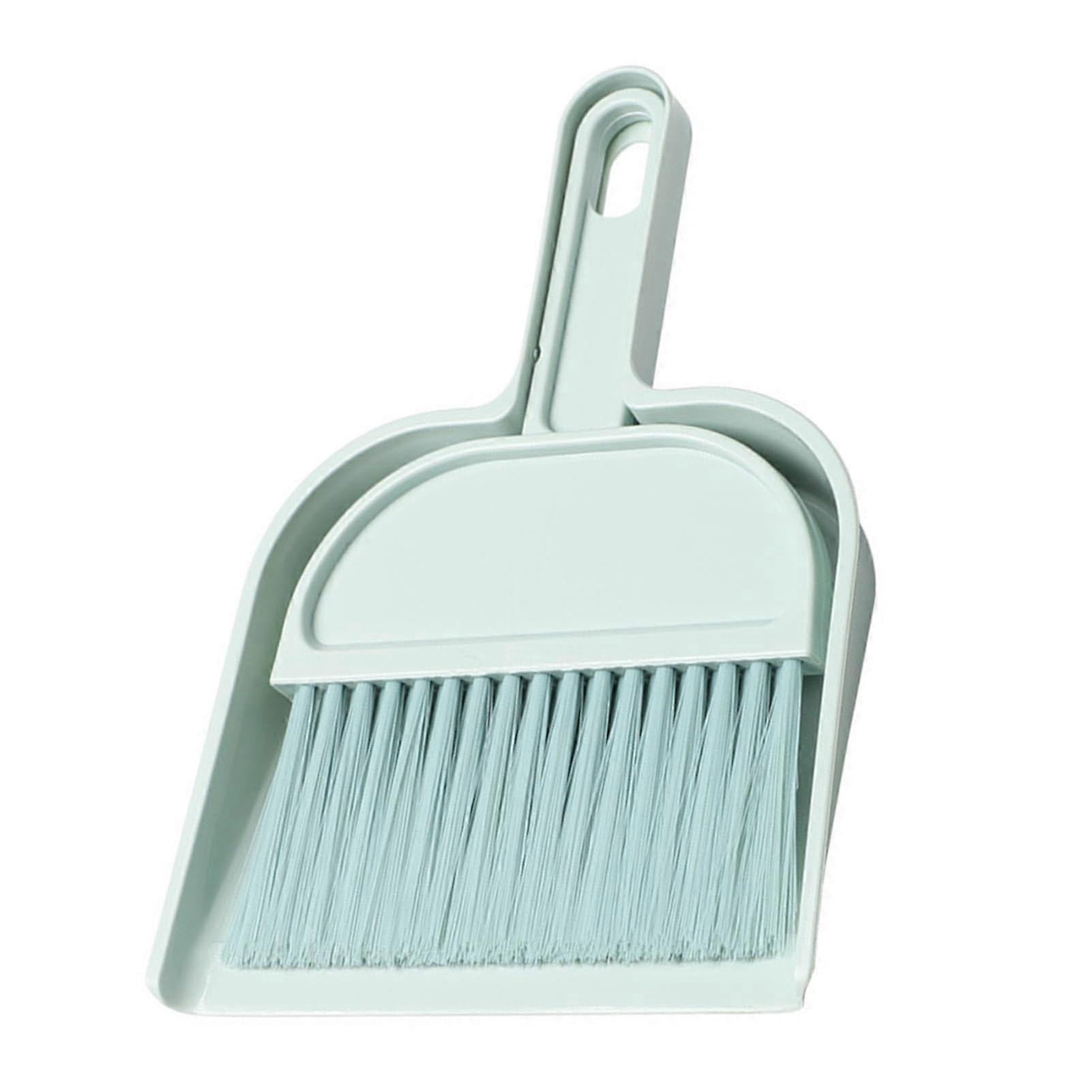 Mini Desktop Broom and Dustpan Set Small Brush Compact Desk Brush For Tabletop Windowsill Bedside