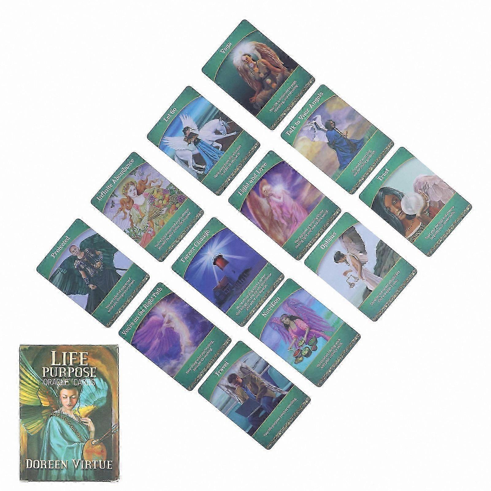 Tarot Cards for Life Purpose Divination Board Game with Coated Paper Playing Cards