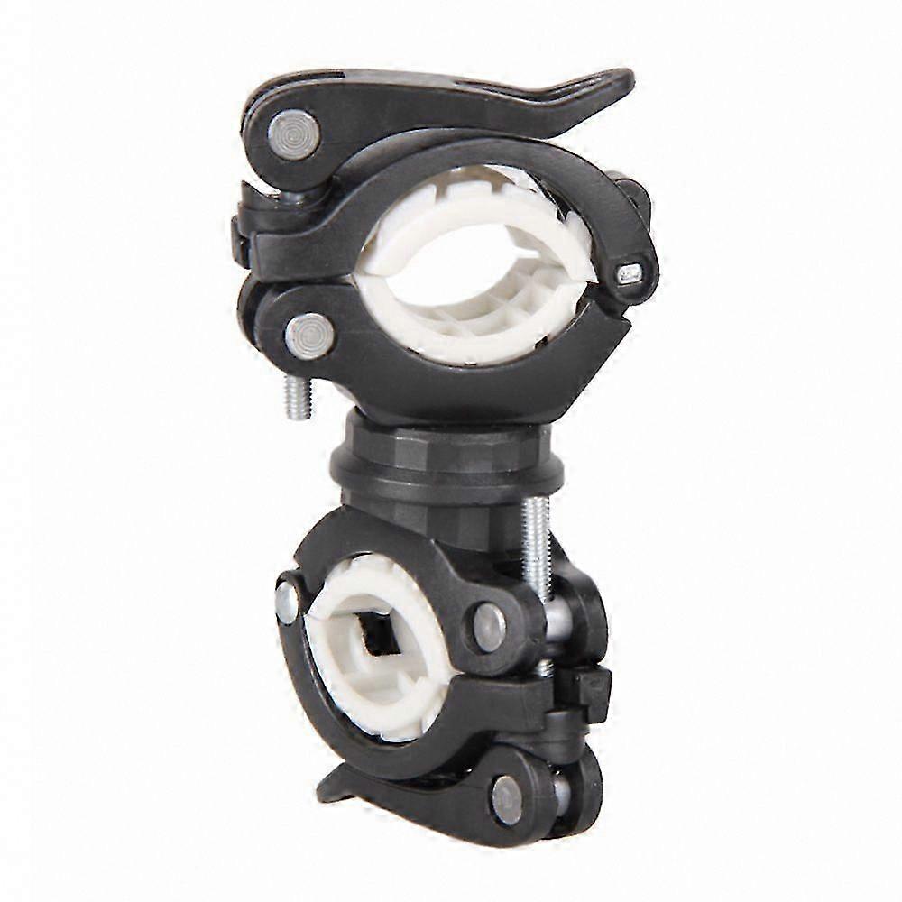 360 Rotating Bike Light with Dual Bracket - Black & White for Cycling