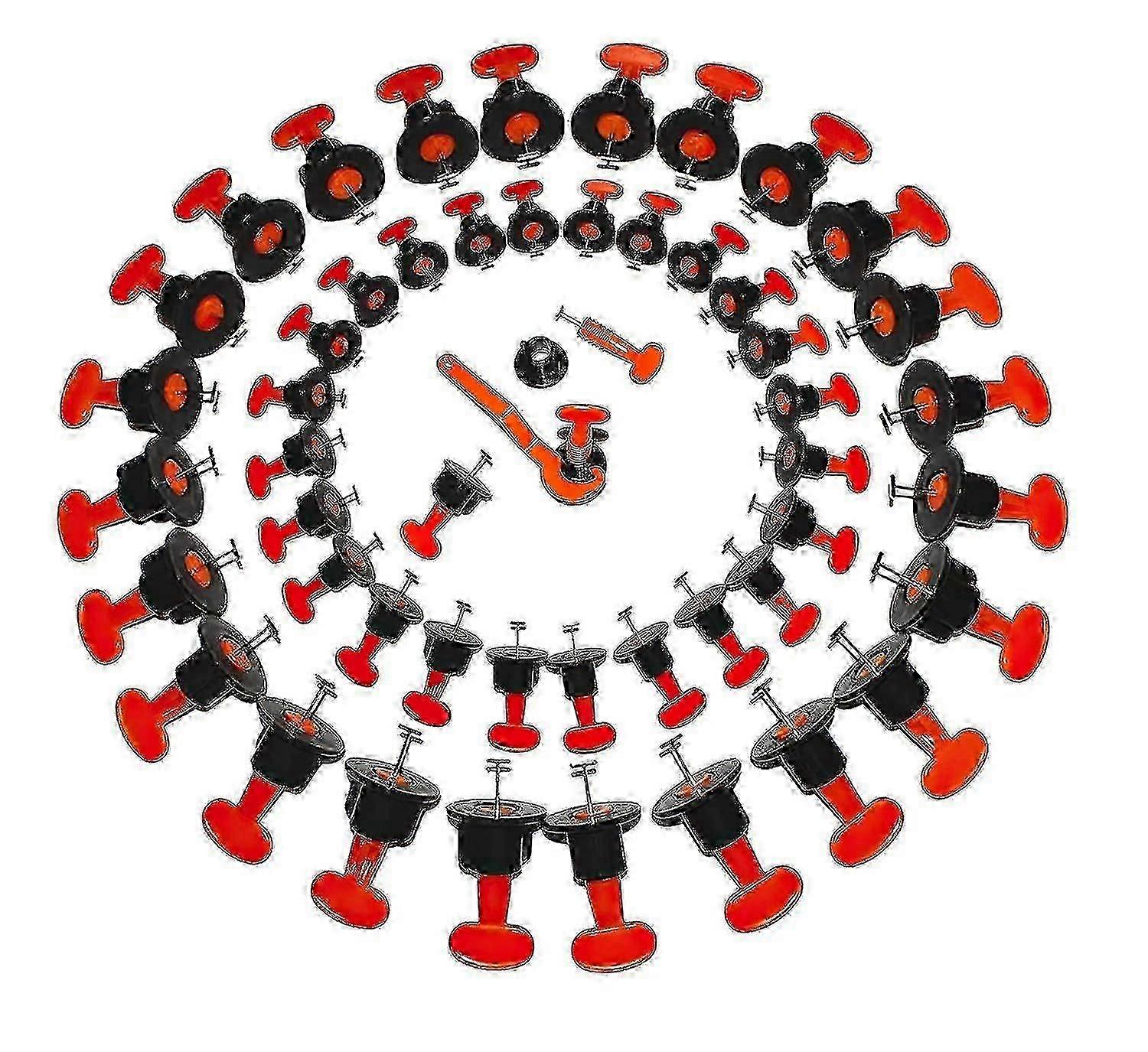 Tile Leveler - Tile Positioning Leveler, 50 Piece Leveling And Leveling System Kit, Reusable Tile Leveler Kit (pendulum)