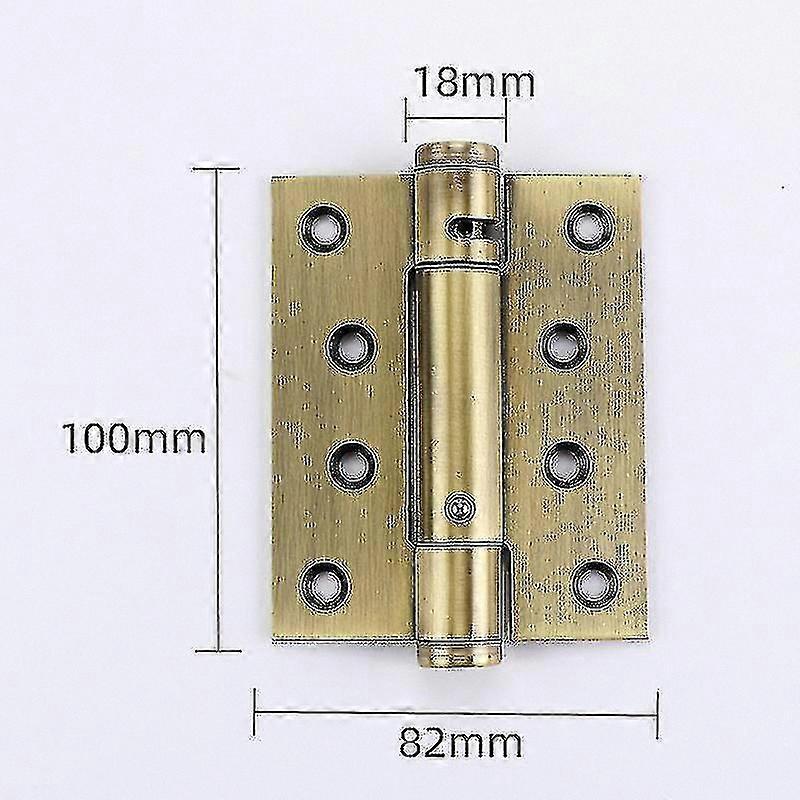 Self-Closing Spring Hinge for Hidden Wooden Doors with Damping Buffer Automatic Closer