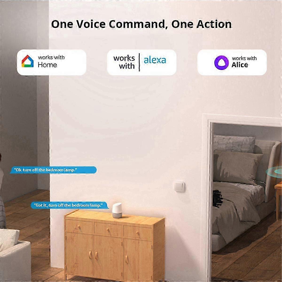 Cable ZBMINI L2 para Extreme Zigbee Smart Switch con Alexa Home Assistant Compatibilidad a través de Zigbee2MQTT HUB