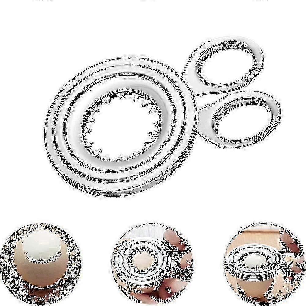 Egg Topper og skallåpner i rustfritt stål for perfekt kuttede kokte egg