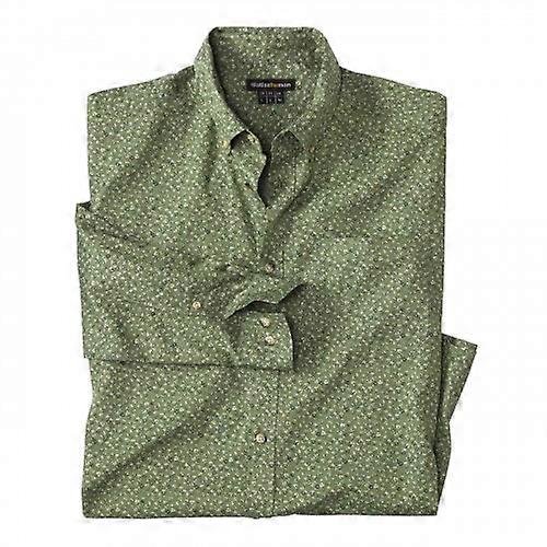 Atlas For Men Mens Microprint Poplin Shirt
