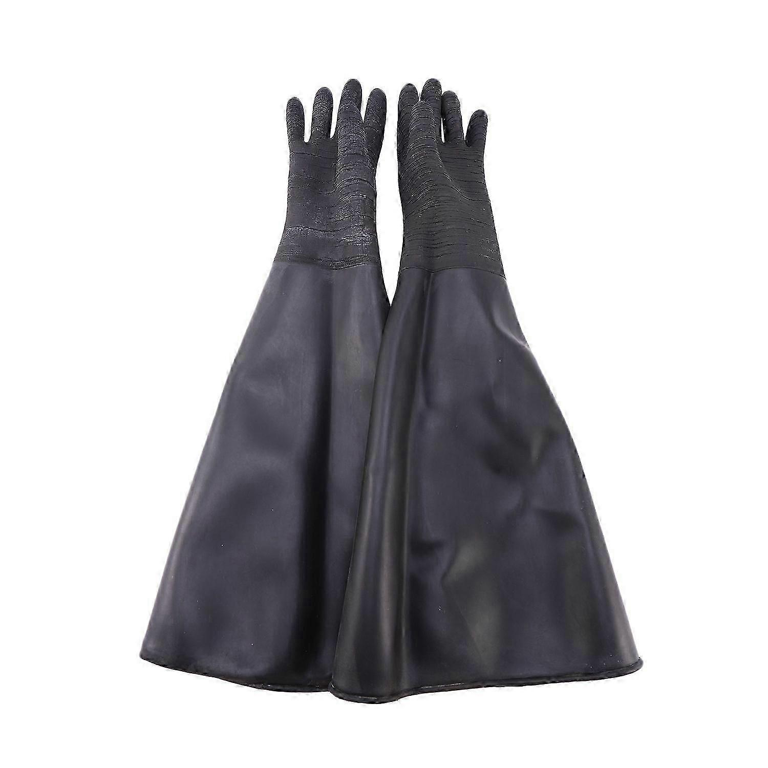 Gants de sableuse en caoutchouc pour cabine de sablage 65x30cm