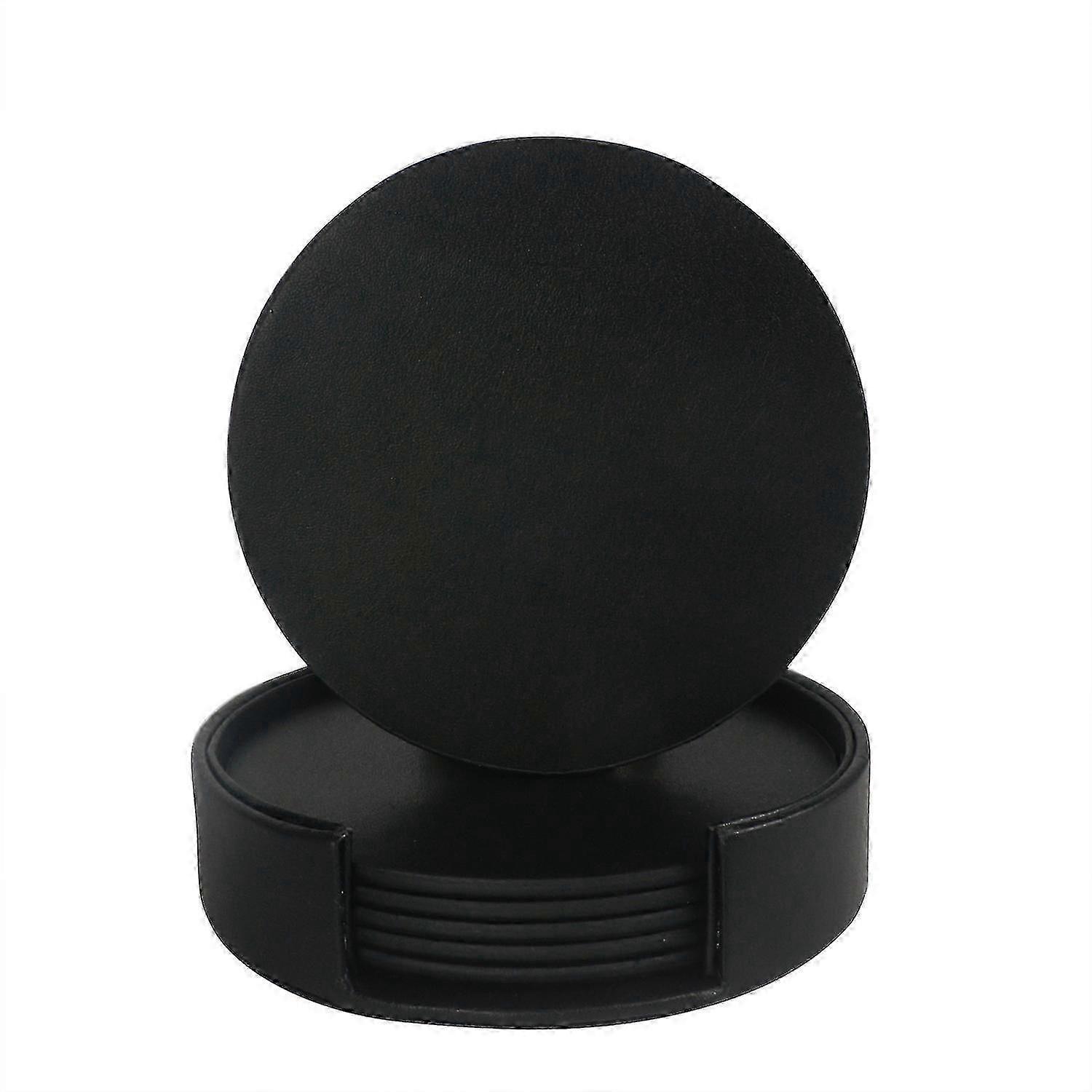 Leather Coasters Spill Protection For Table Desk Durable And not Slip Fit Common