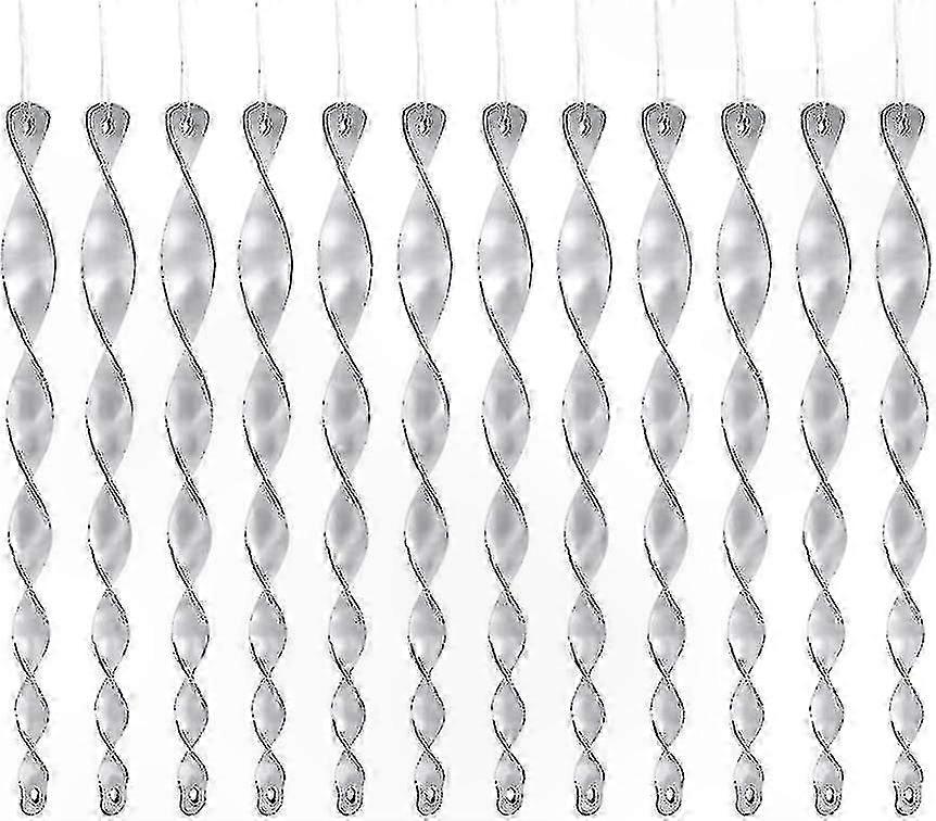 12-Piece Reflective Wind Spinners for Outdoor Use