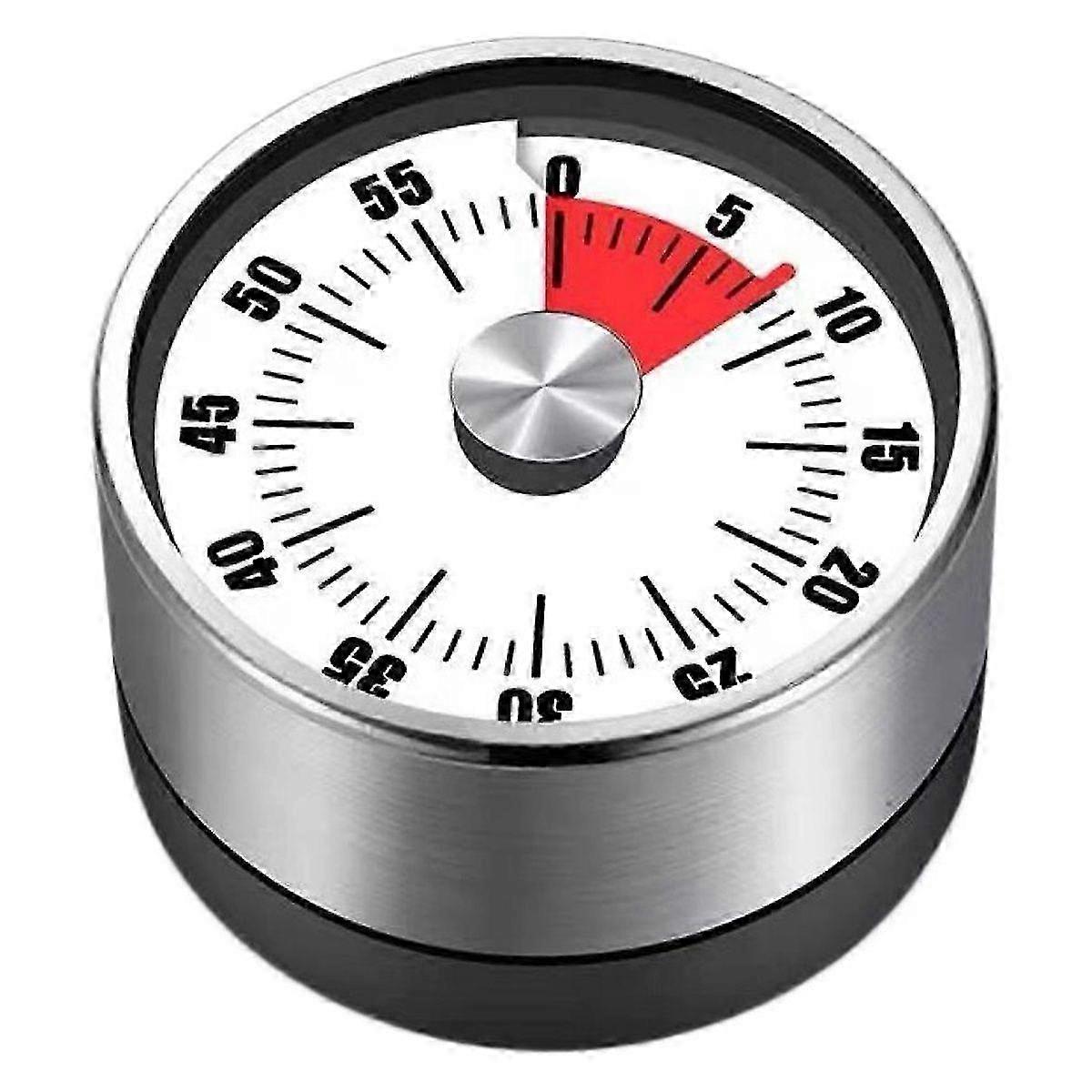 Visual timer mechanical timer learning self-discipline children's kitchen time manager countdown reminder - white--