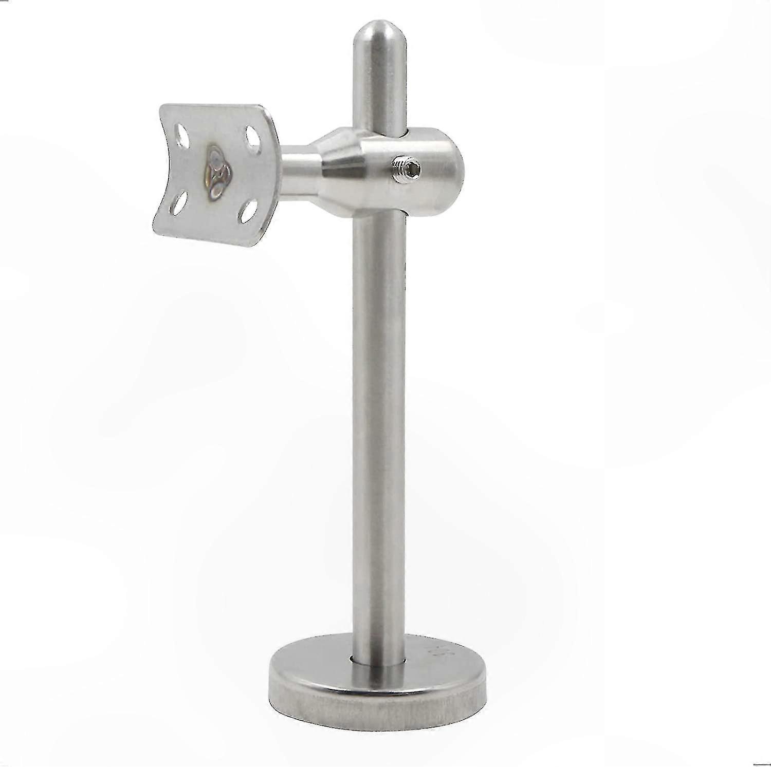 Polished Stainless Steel Handrail Bracket for Wall Mounting, Adjustable Hallway Rail Support Base