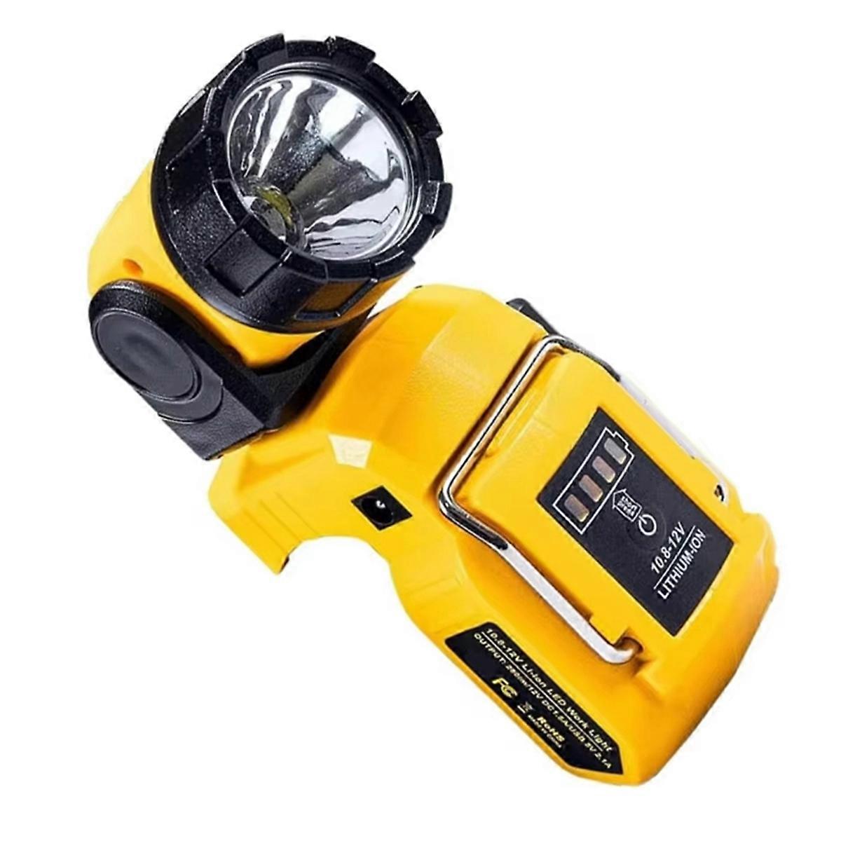 Rechargeable Rotatable Torch Lamps Flashlight LED Work Light for 10.8V-12V Li-Ion Battery DCB124 DCB120 DCB123