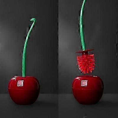 فرشاة المرحاض الكرز مجموعة بلاستيكية أزياء سميكة رأس فرشاة غير قابلة للانزلاق مقبض قوي detergency ABS PP فرشاة المواد