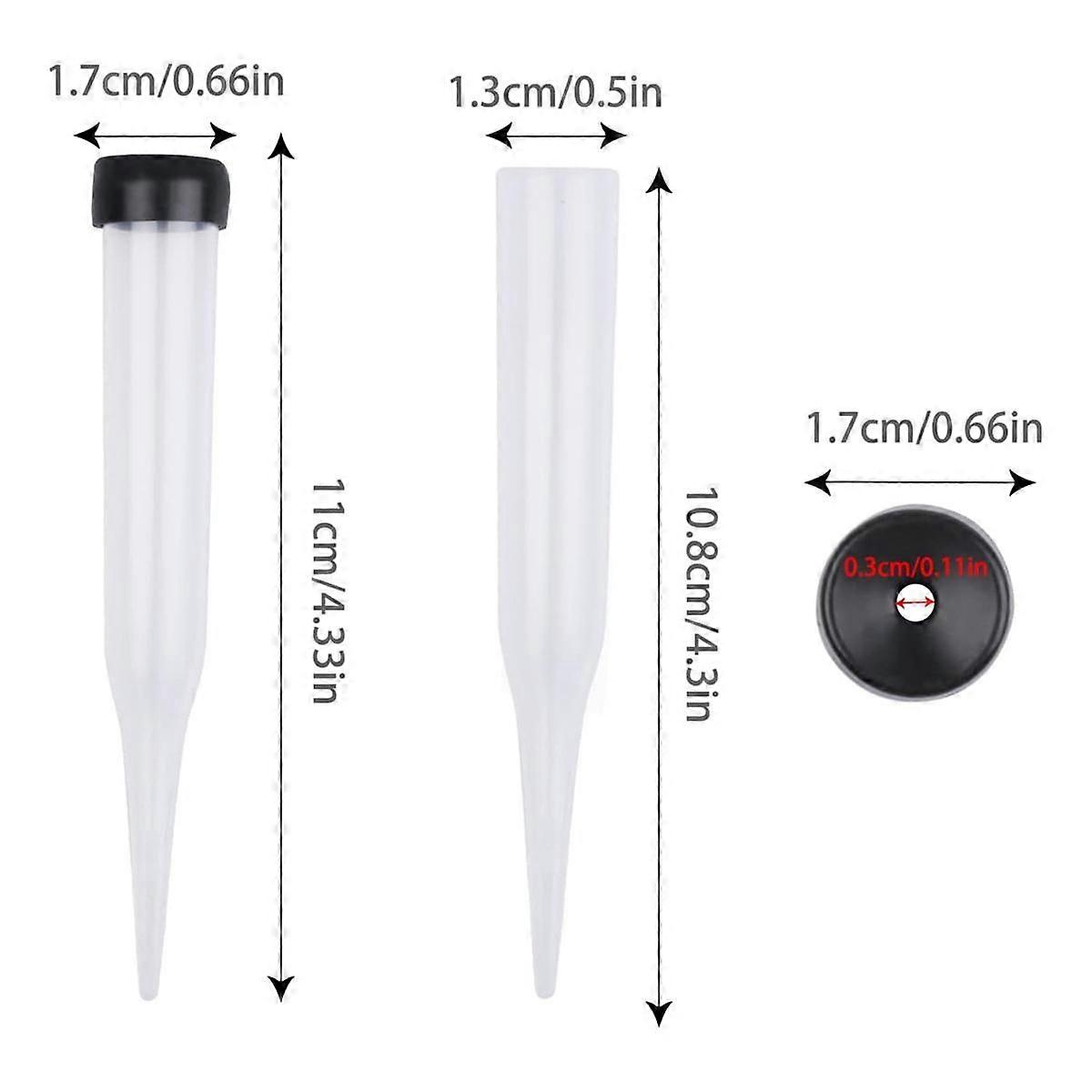 Flower Tubes Pack of 50 Plastic Flower Tubes, Transparent Water Tube for Flowers, Reusable Flowers