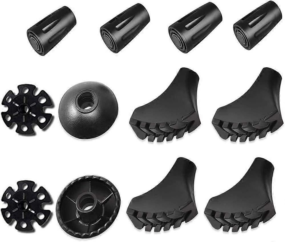 Walking stick rubber buffers - 8 pieces