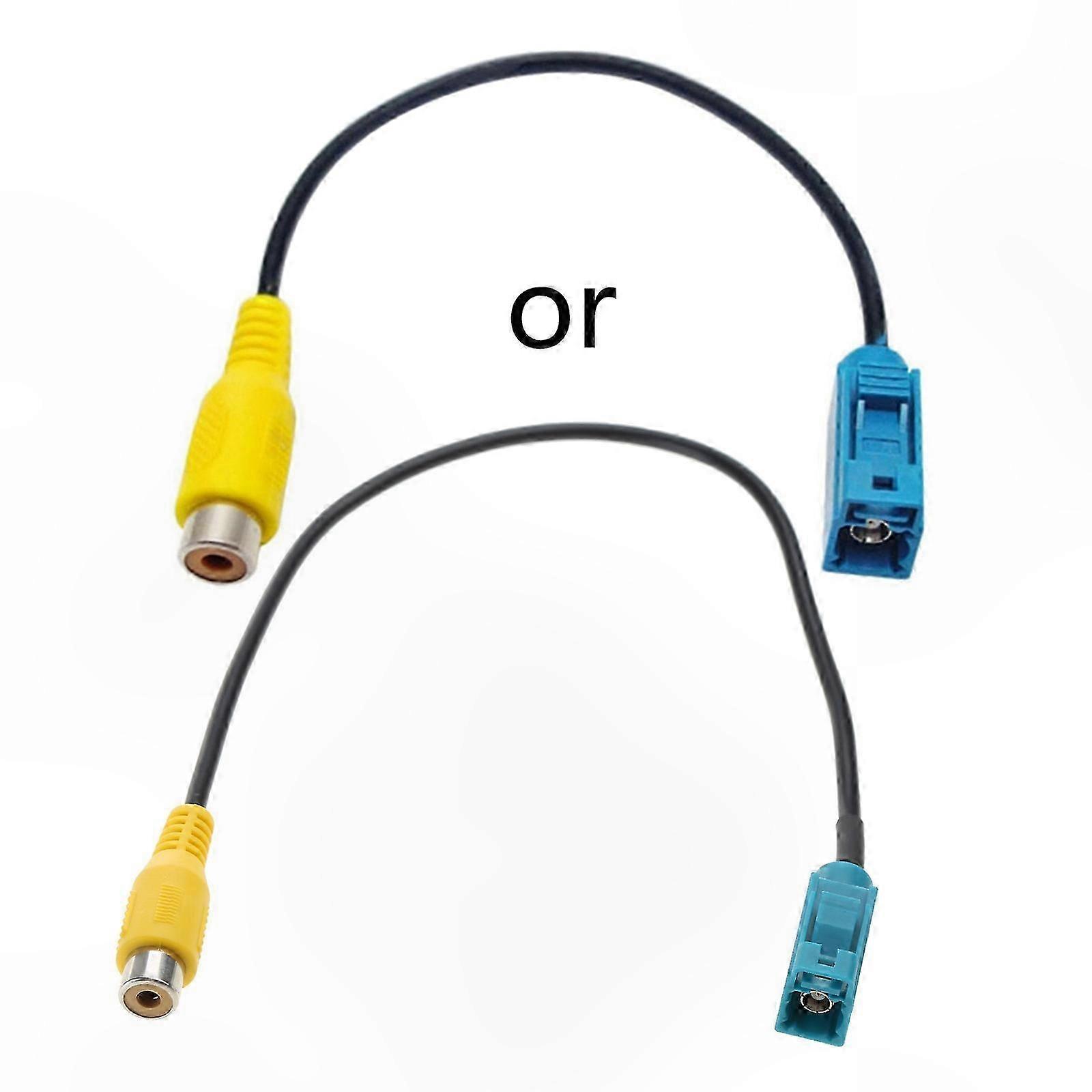 RCA Female to Fakra Female Adapter Cable for Car Reverse Camera Easy Installation-Compatible with 12-inch Systems C/E/GLKS80L
