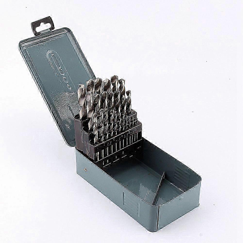 High quality 25pcs high speed steel white drill bits (1-13mm) (customized
