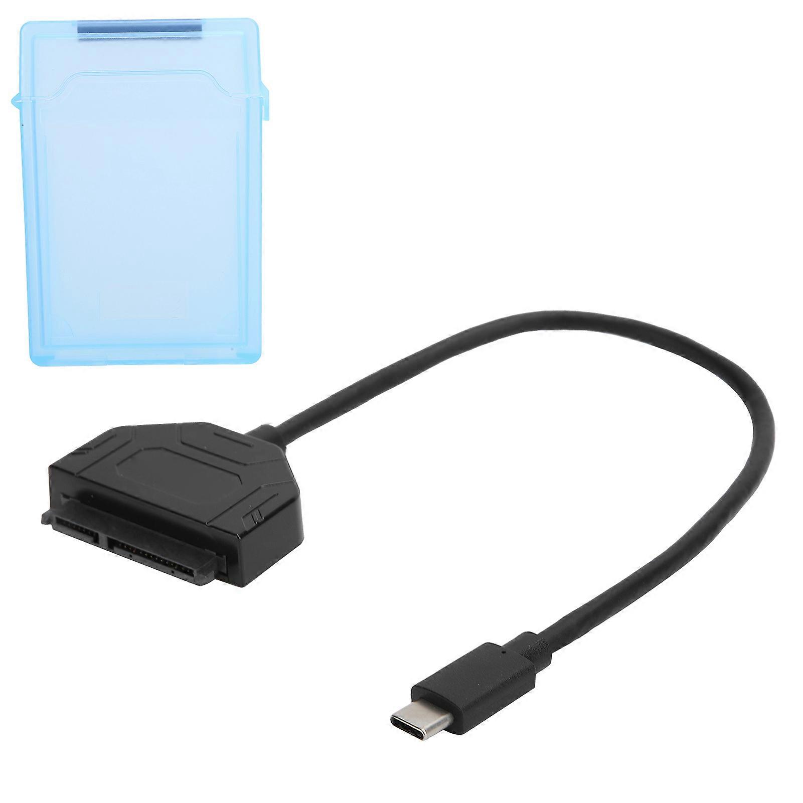 Type-C SATA Adapter USB 3.0 2.5in 10G HDD SSD Cable Blue Box