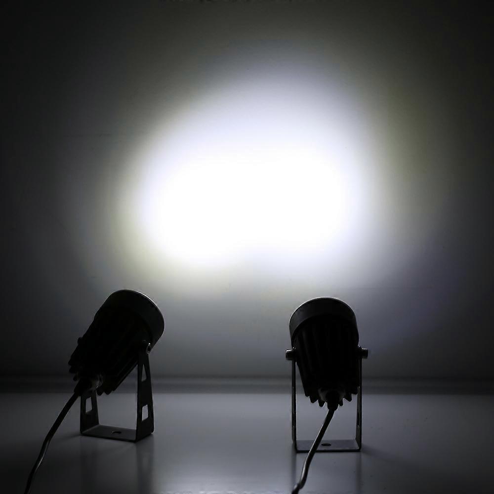 2W Dual Solar Spotlights, 130LM, Adjustable, 9.8ft Cable, White