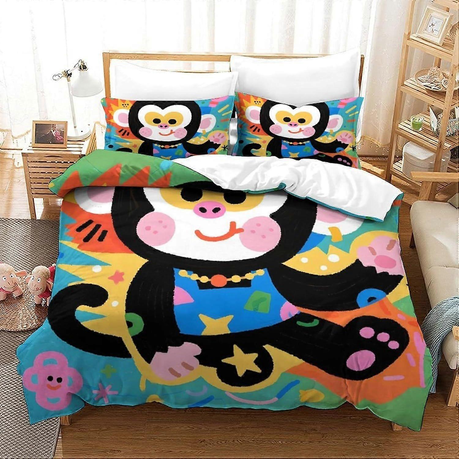 Yingd Pande Duvet Cover Set 3 PCS Hotel Quality Quilt Cover Bedding Set Bed Covers with Pillowcases
