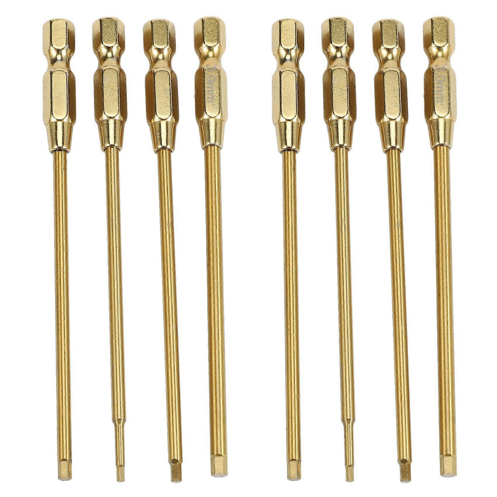 8X Titanium Quick Change Hex Key Hex Wrenches Screwdrivers Tools Kit 1.5, 2, 2.5 & 3mm RC Model Mini