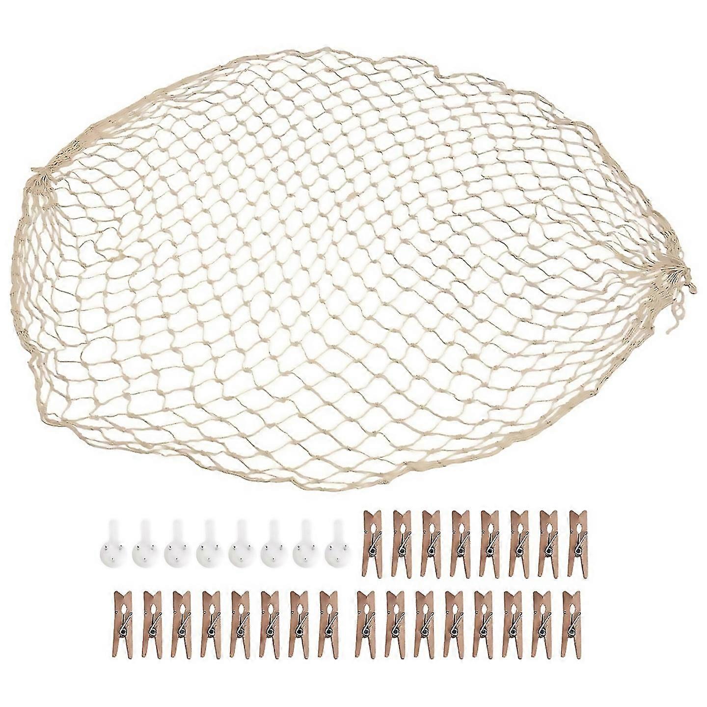 For Fish Net For Home Photo Frame Wall Decorative Mediterranean Style For Nautical Party Showerpho